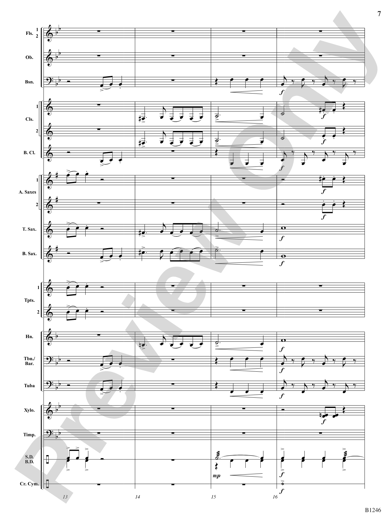 March of the Ladybugs: Concert Band Conductor Score & Parts