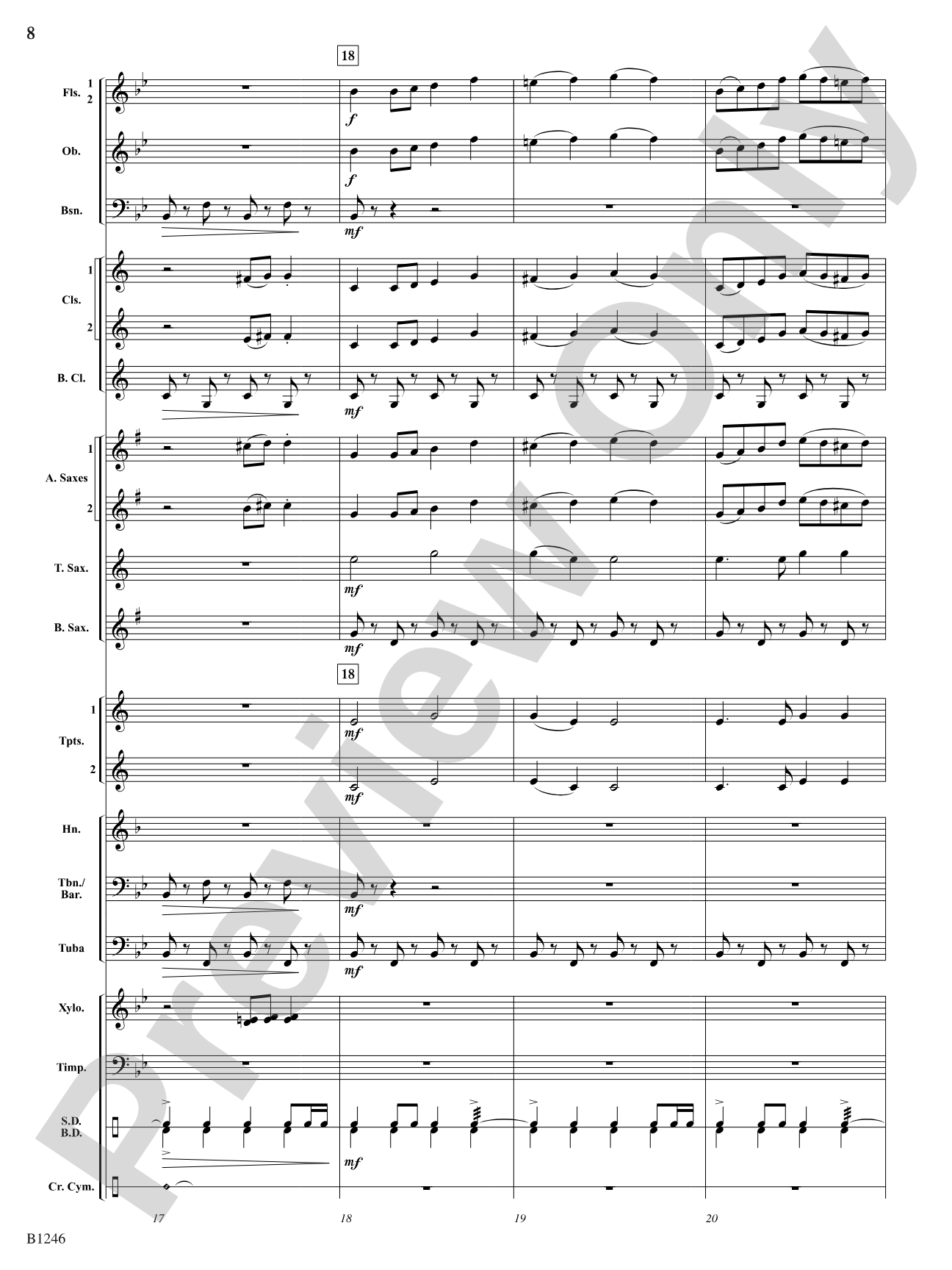 March of the Ladybugs: Concert Band Conductor Score & Parts