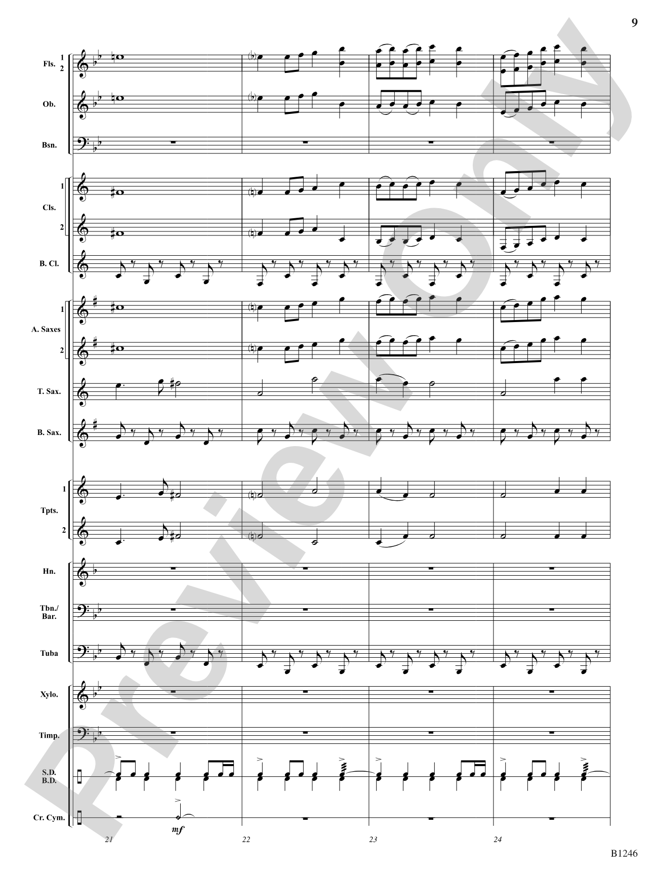 March of the Ladybugs: Concert Band Conductor Score & Parts