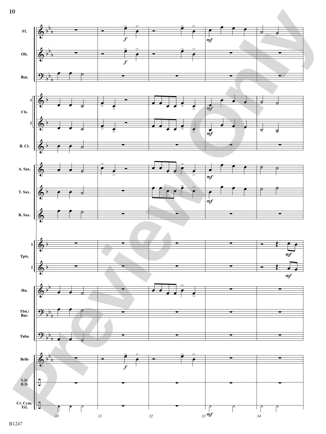 Hunting Song (The Keeper Would A-Hunting Go): Concert Band Conductor Score & Parts