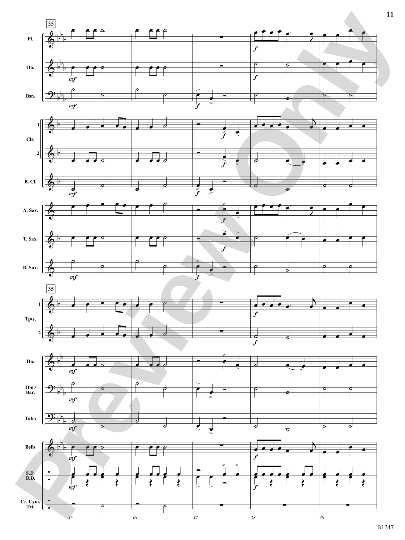 Hunting Song (The Keeper Would A-Hunting Go): Concert Band Conductor Score & Parts