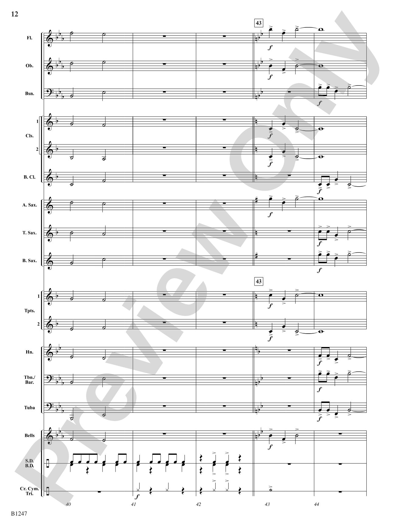 Hunting Song (The Keeper Would A-Hunting Go): Concert Band Conductor Score & Parts
