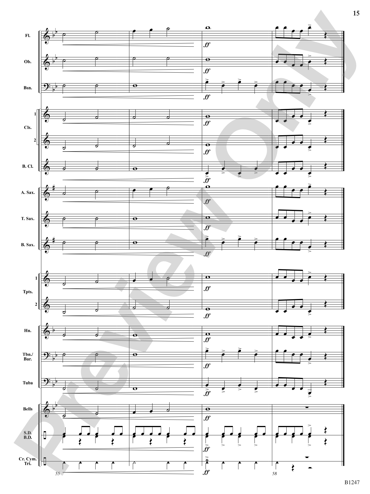 Hunting Song (The Keeper Would A-Hunting Go): Concert Band Conductor Score & Parts