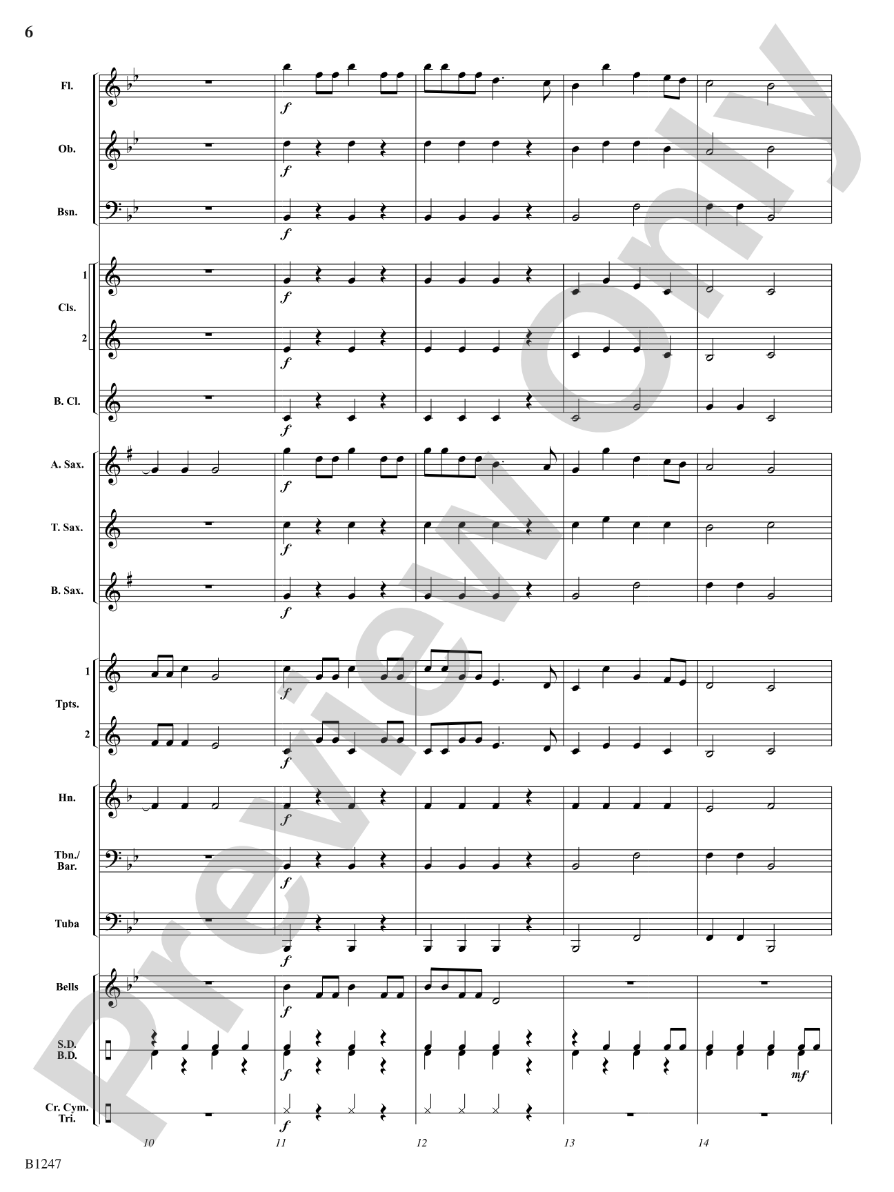Hunting Song (The Keeper Would A-Hunting Go): Concert Band Conductor Score & Parts