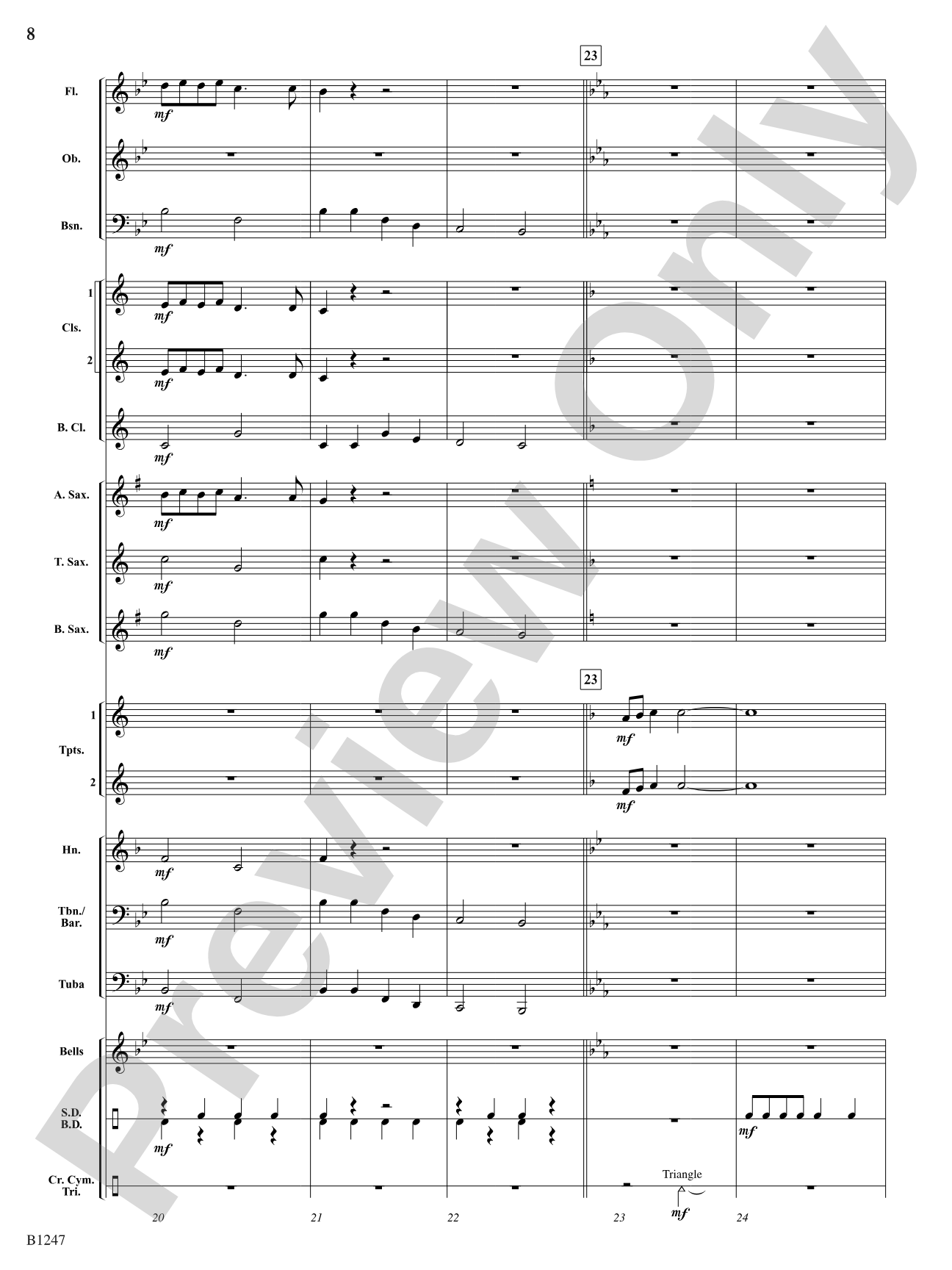 Hunting Song (The Keeper Would A-Hunting Go): Concert Band Conductor Score & Parts