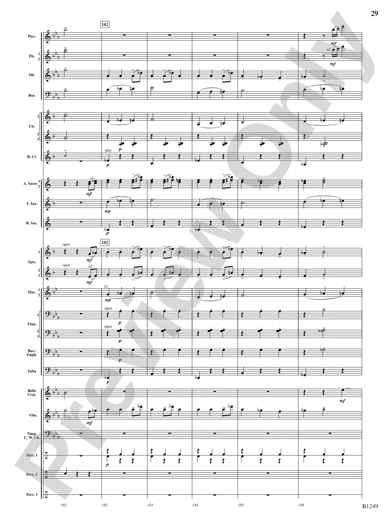 Butterfly's Ball (from A Child's Garden of Verses): Concert Band Conductor Score & Parts