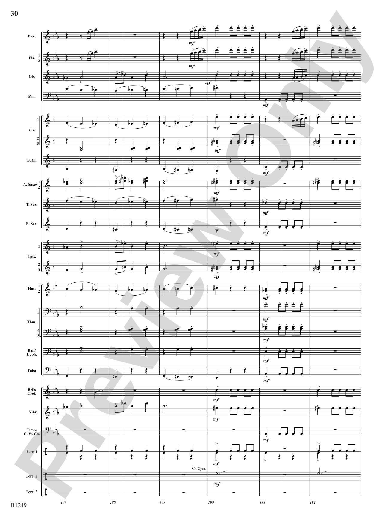 Butterfly's Ball (from A Child's Garden of Verses): Concert Band Conductor Score & Parts