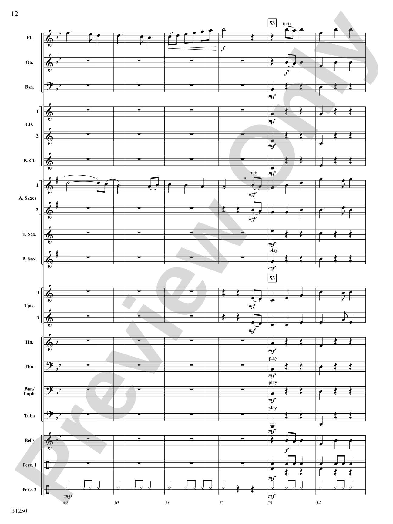 An Irish Tale: Score