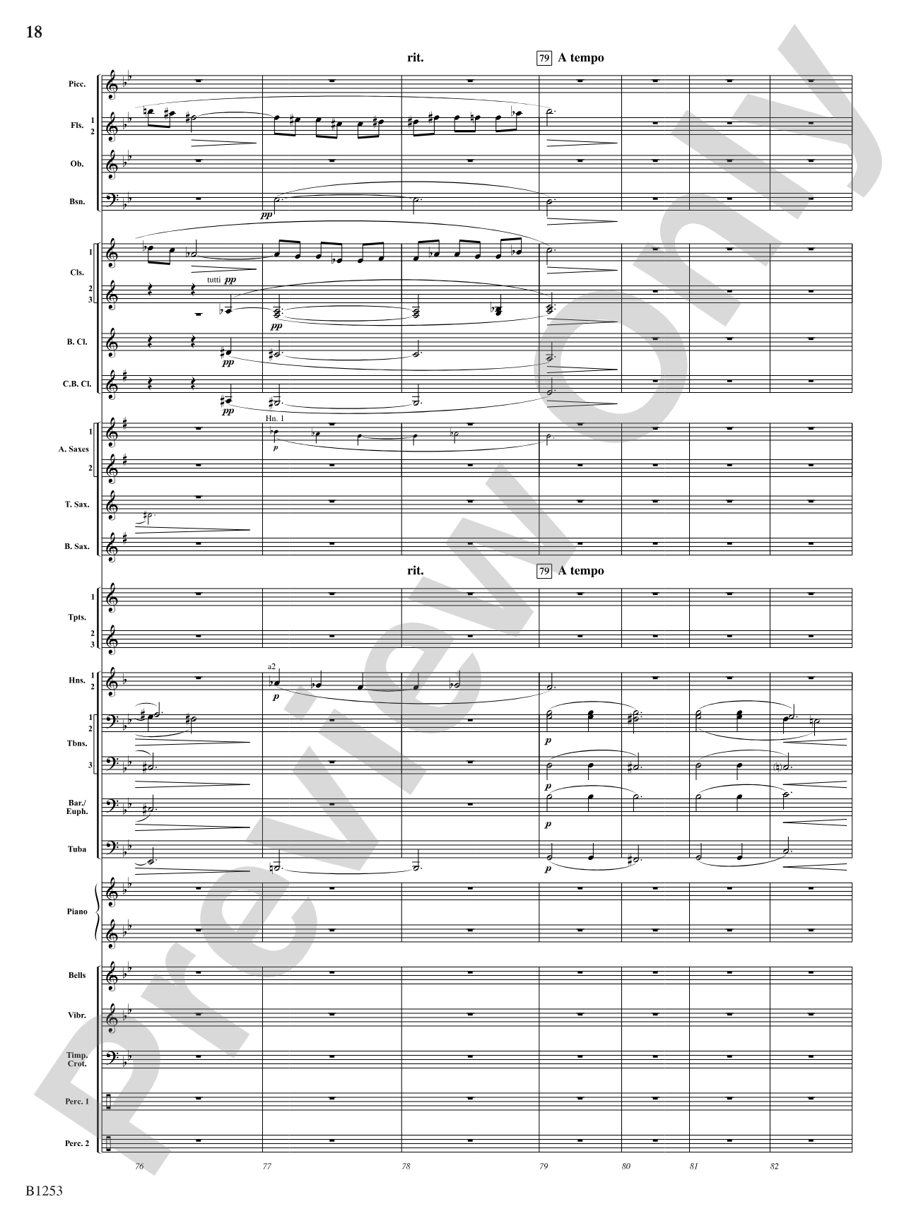When Spirits Soar: Concert Band Conductor Score & Parts