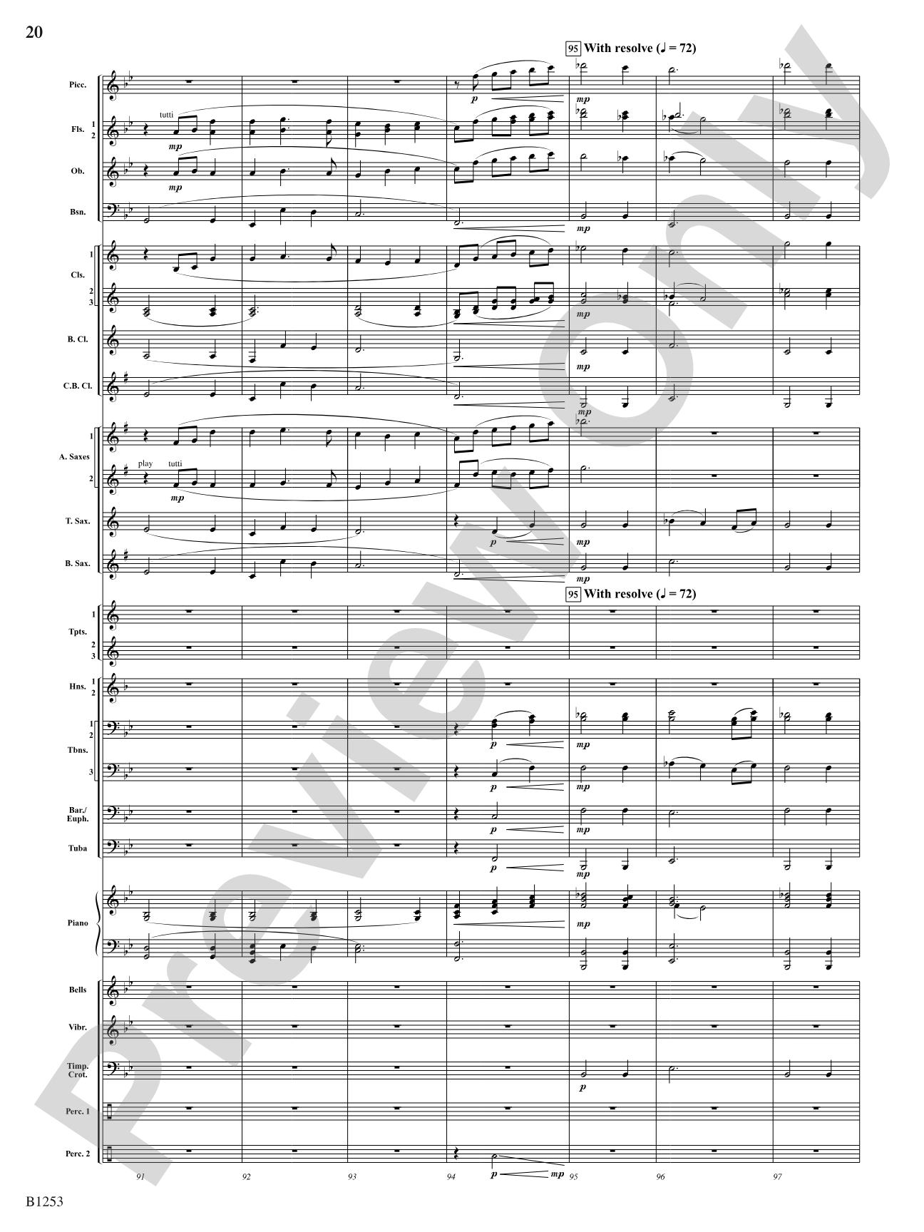 When Spirits Soar: Concert Band Conductor Score & Parts