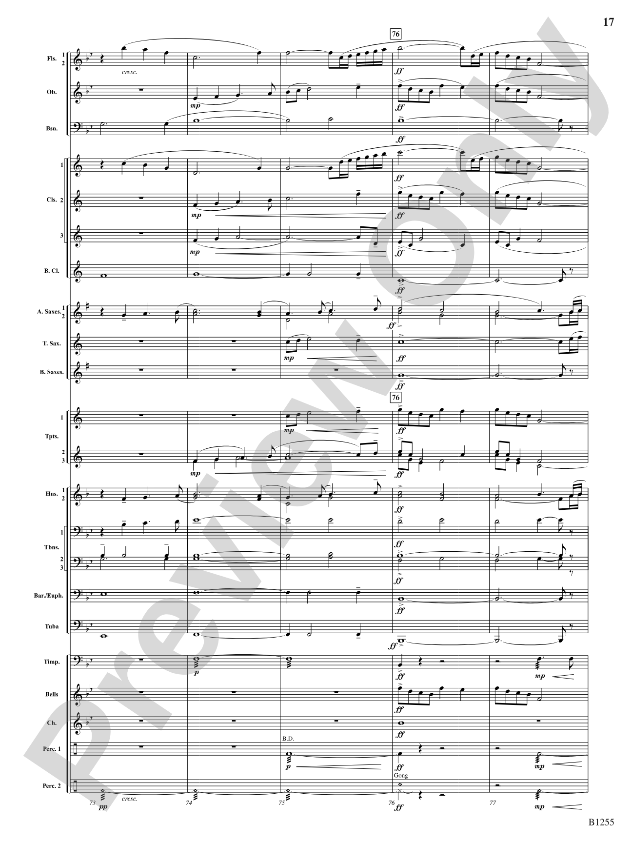 Sunchasers: Concert Band Conductor Score & Parts