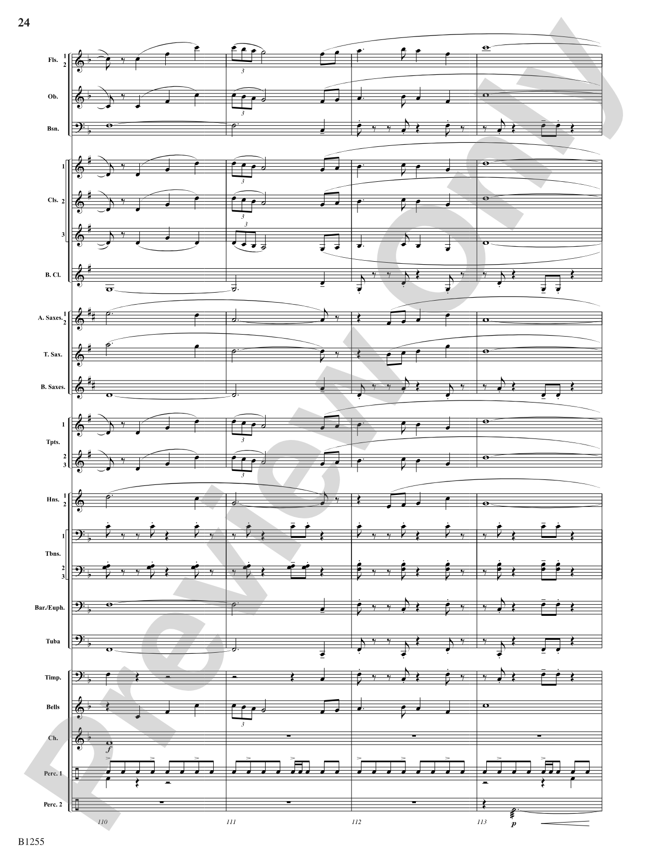 Sunchasers: Concert Band Conductor Score & Parts