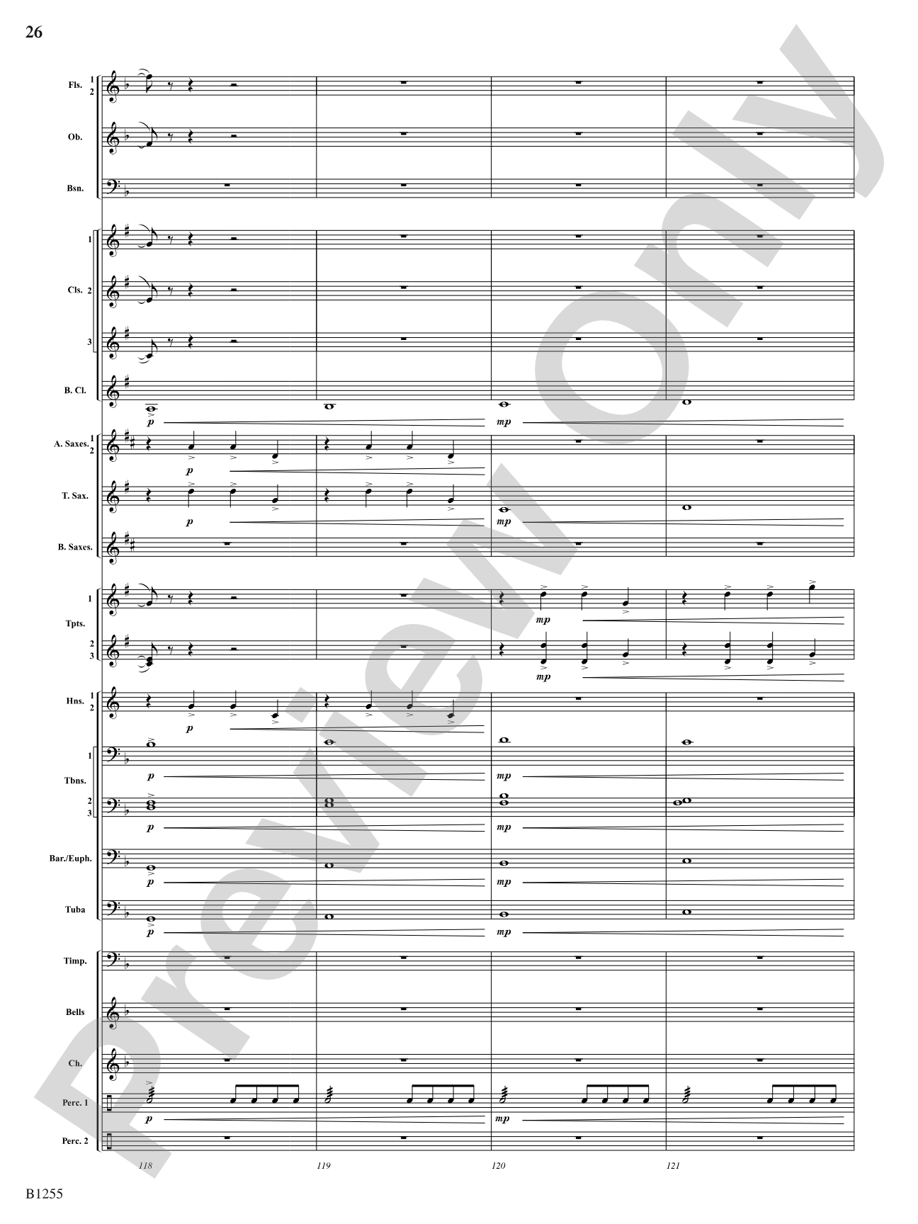 Sunchasers: Concert Band Conductor Score & Parts
