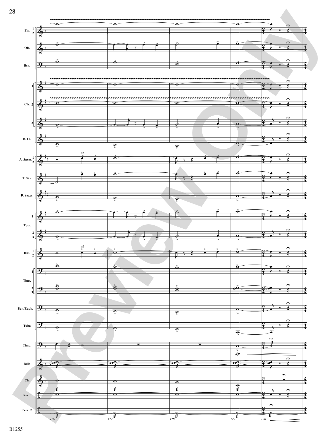 Sunchasers: Concert Band Conductor Score & Parts