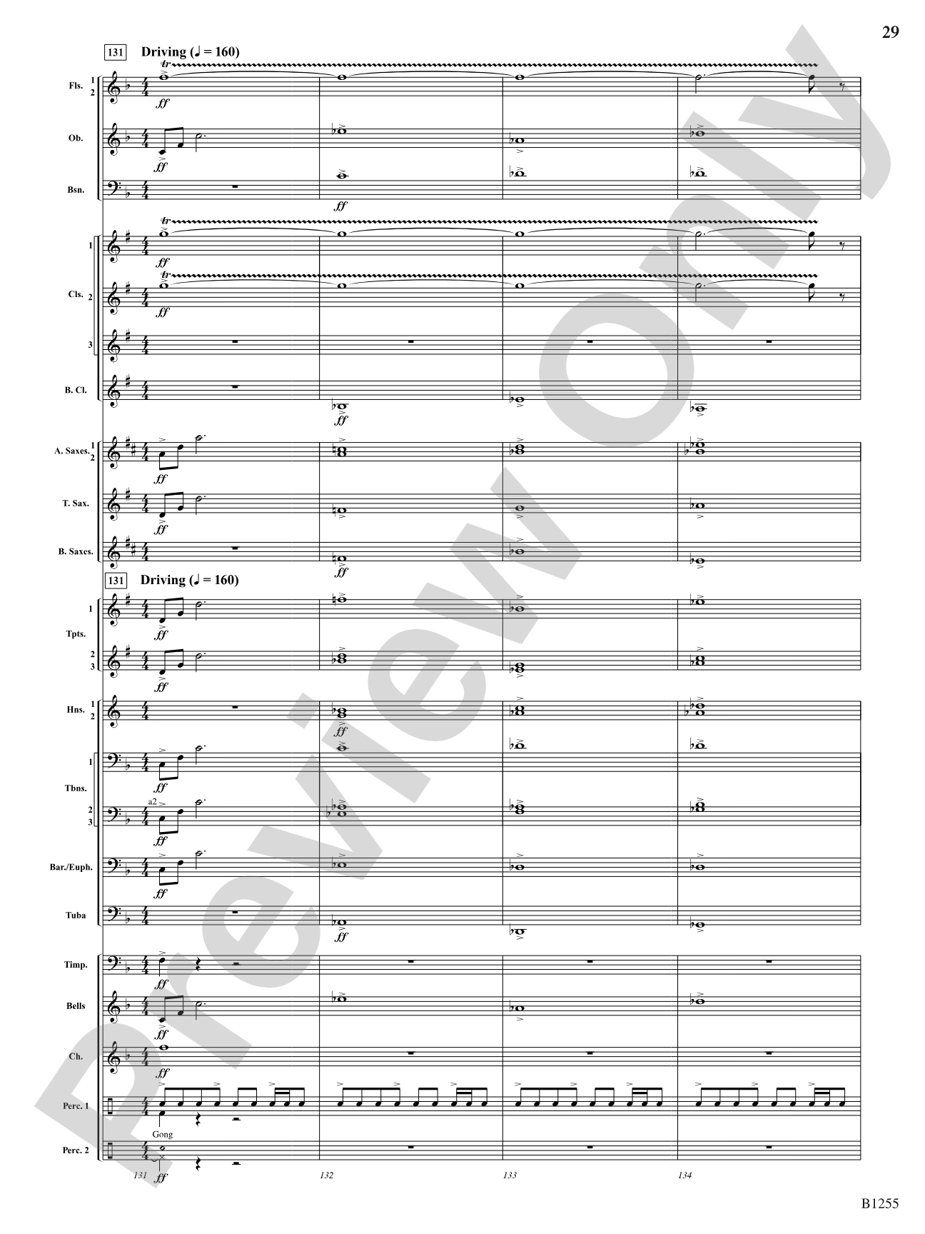 Sunchasers: Concert Band Conductor Score & Parts