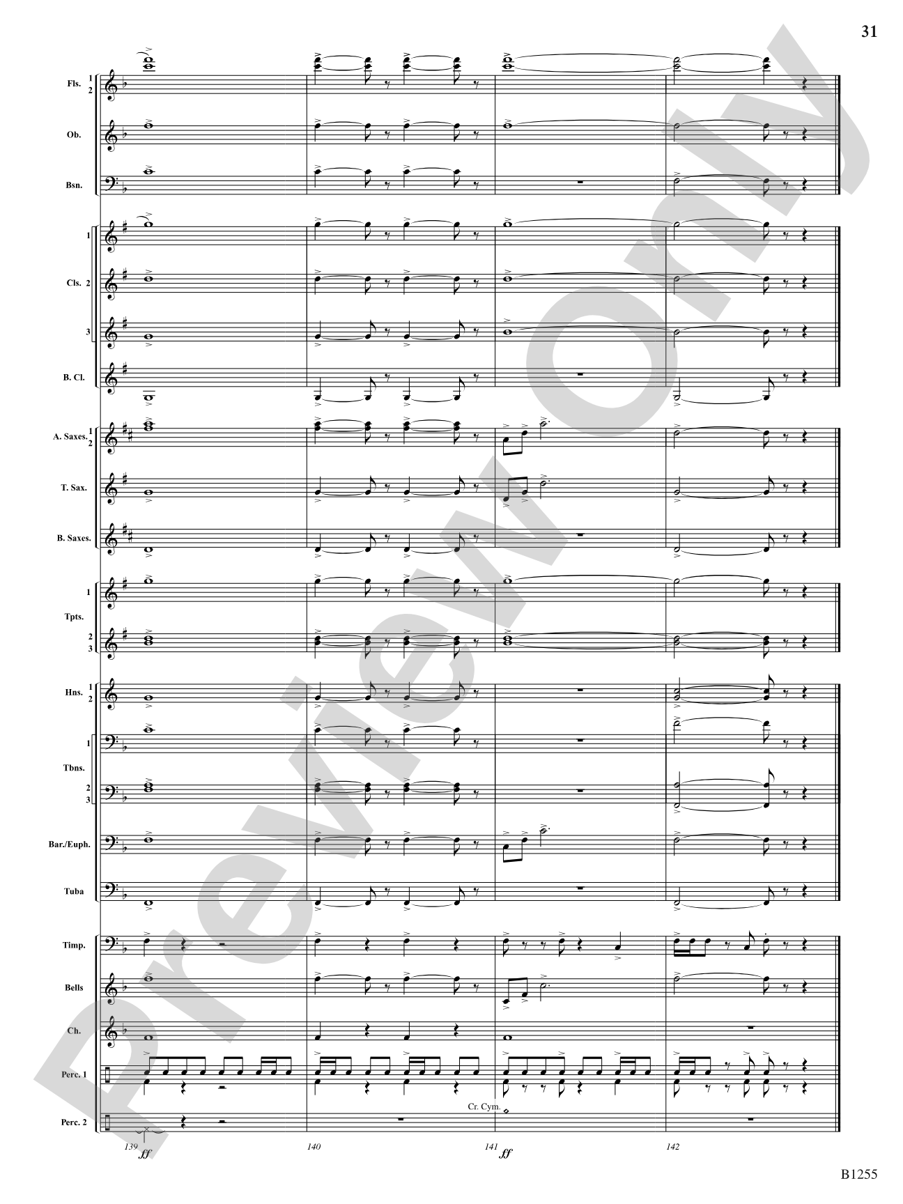 Sunchasers: Concert Band Conductor Score & Parts