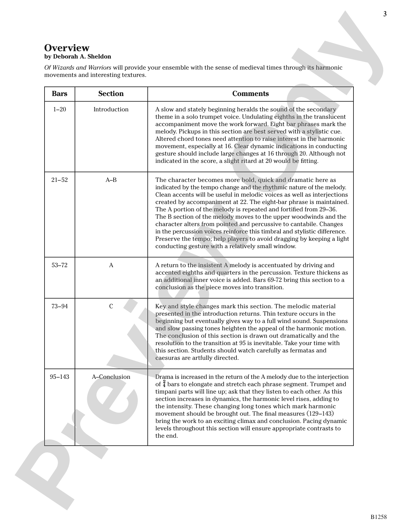 Of Wizards and Warriors: Concert Band Conductor Score & Parts
