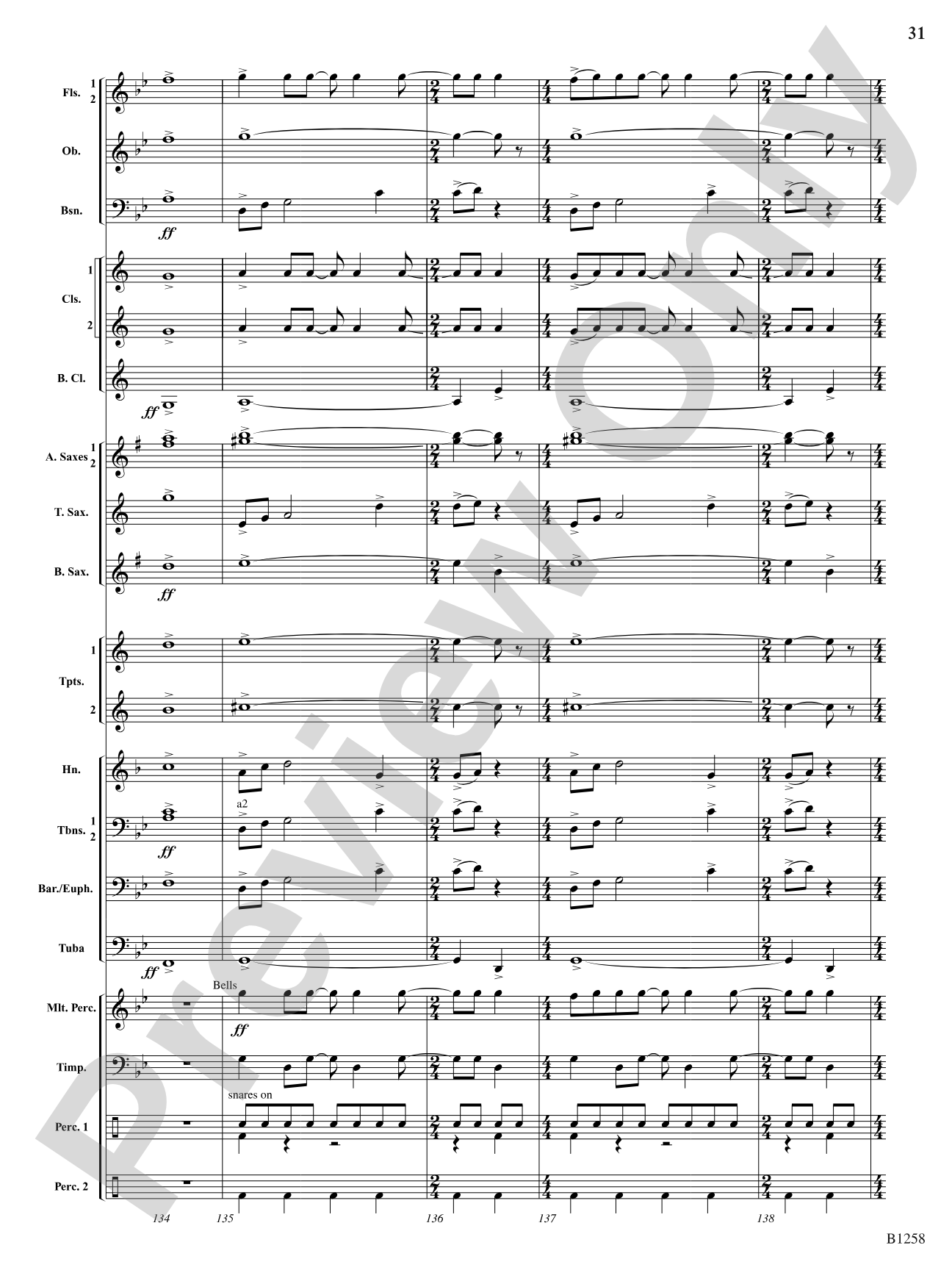 Of Wizards and Warriors: Concert Band Conductor Score & Parts
