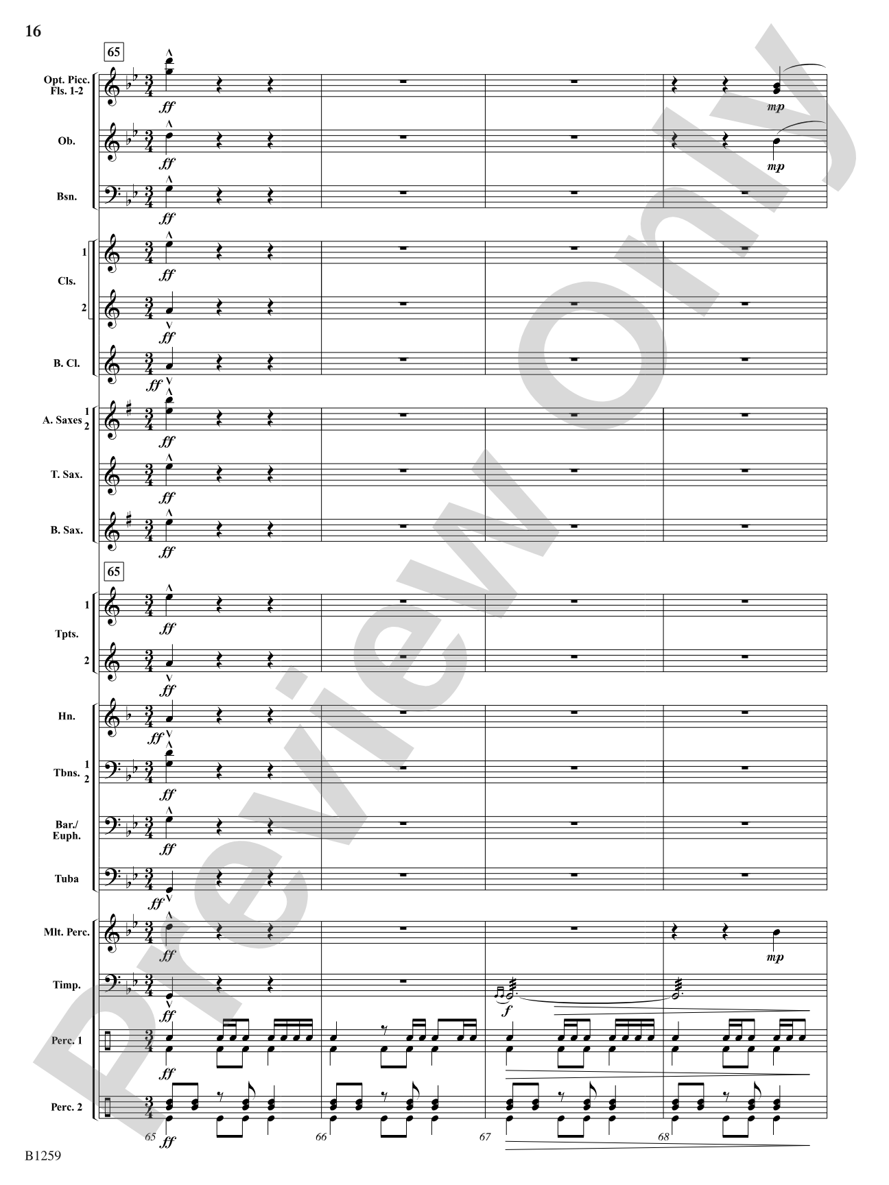 Chant and Savage Dance: Concert Band Conductor Score & Parts