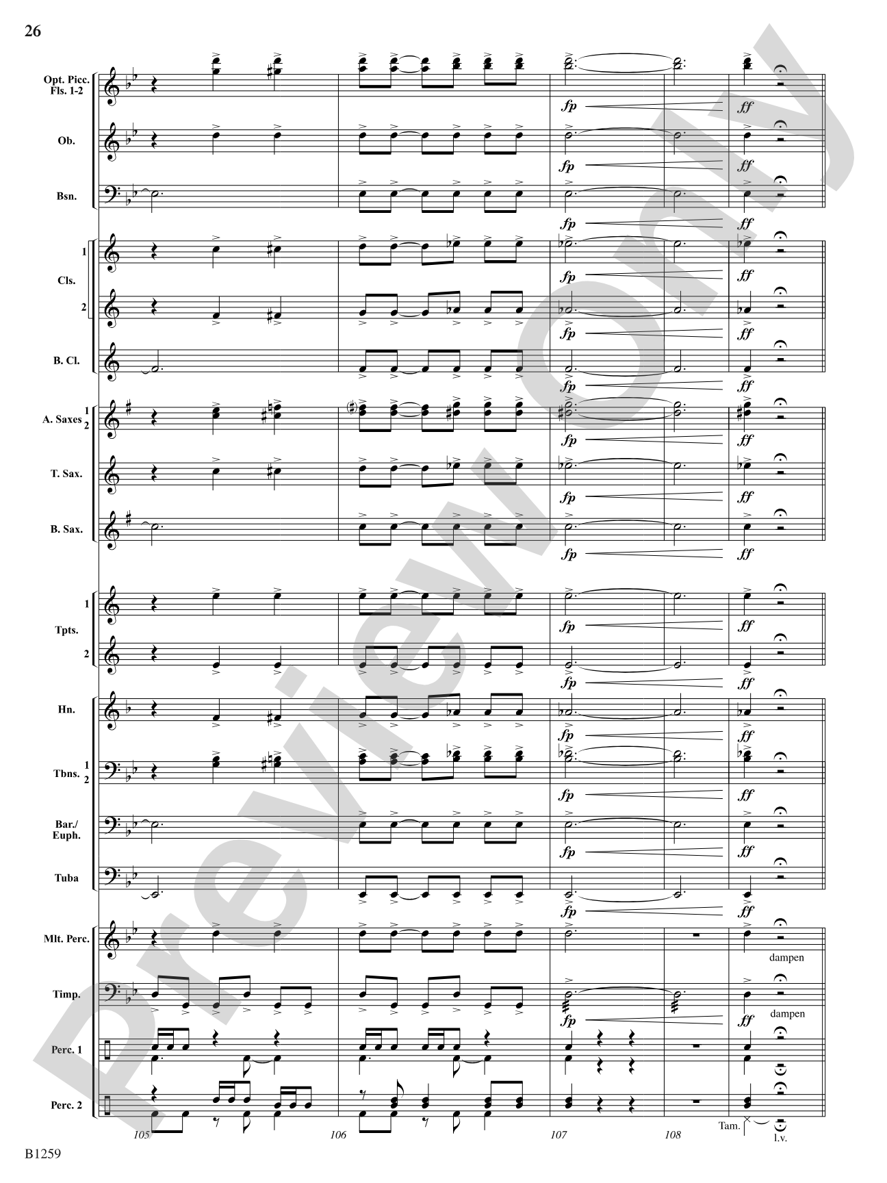 Chant and Savage Dance: Concert Band Conductor Score & Parts