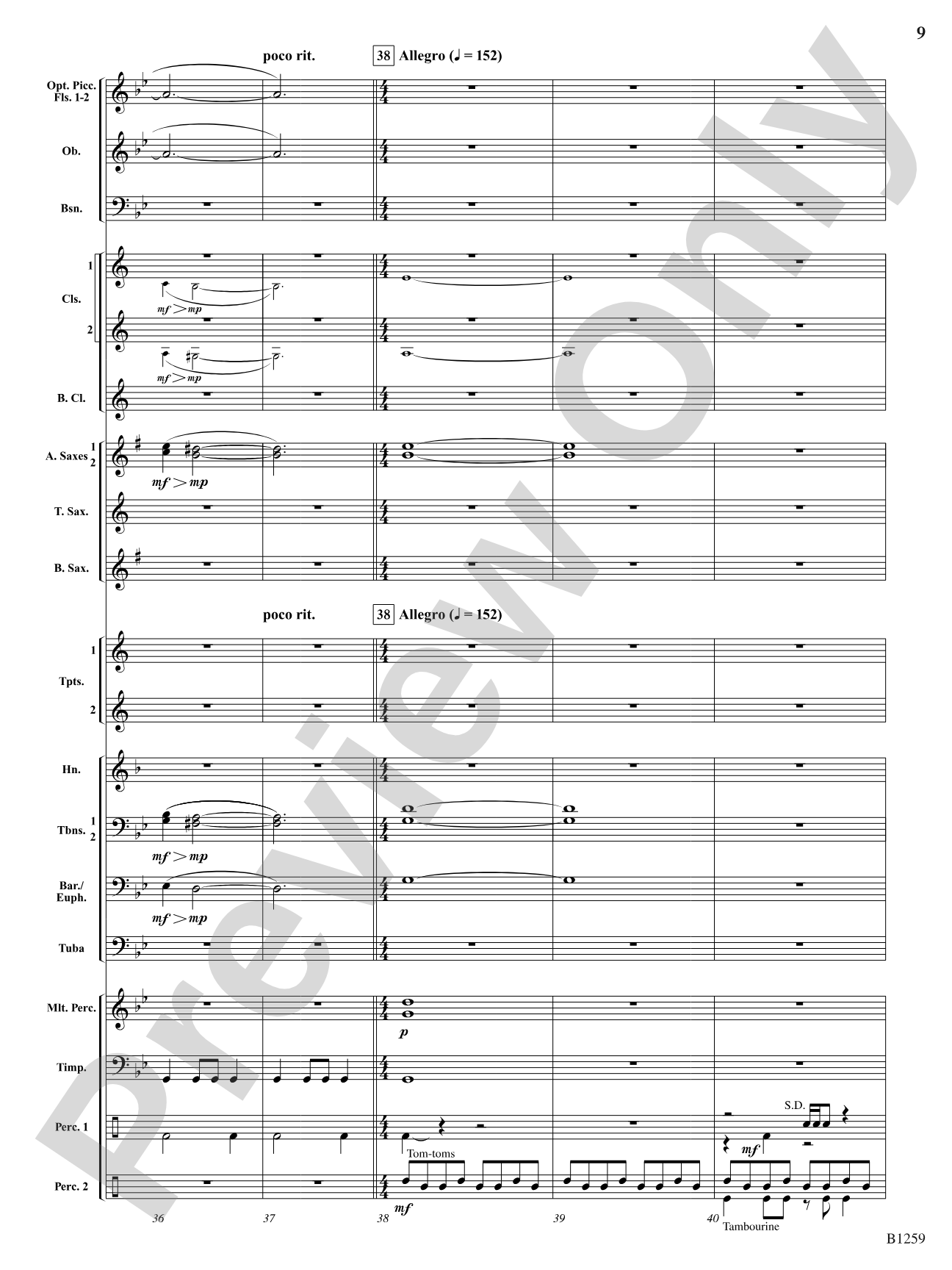 Chant and Savage Dance: Concert Band Conductor Score & Parts