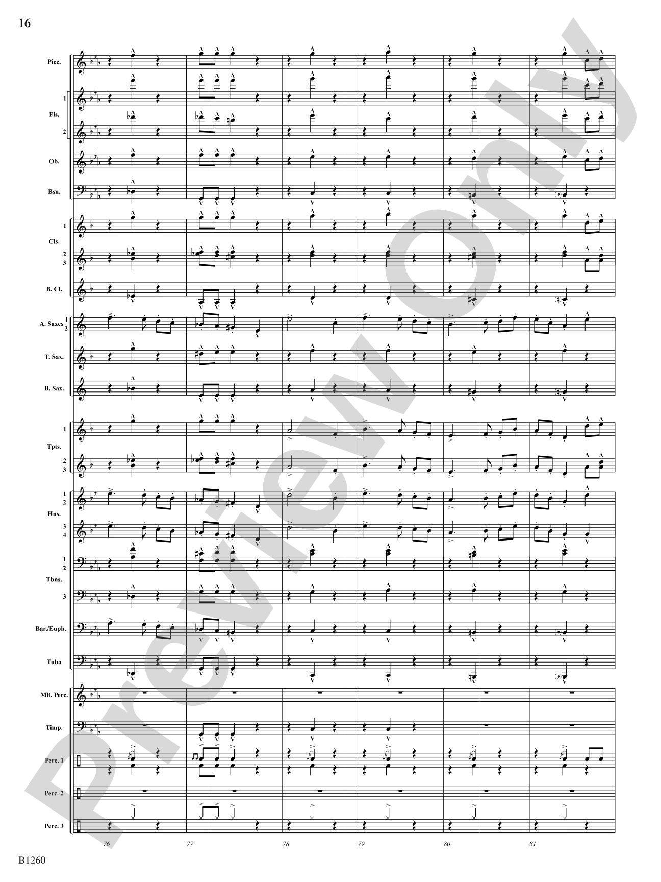 Revolution (Scherzo for Band): Concert Band Conductor Score & Parts