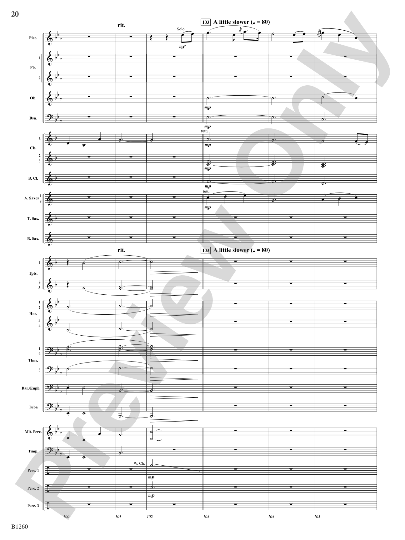 Revolution (Scherzo for Band): Concert Band Conductor Score & Parts
