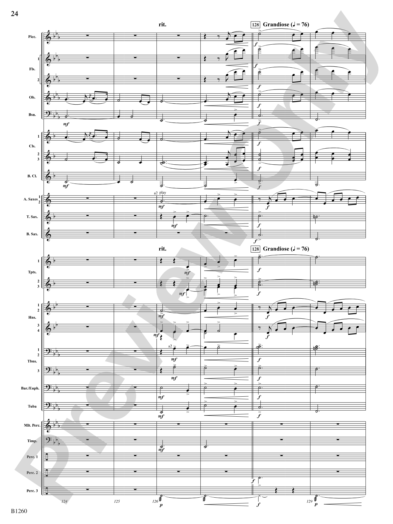 Revolution (Scherzo for Band): Concert Band Conductor Score & Parts