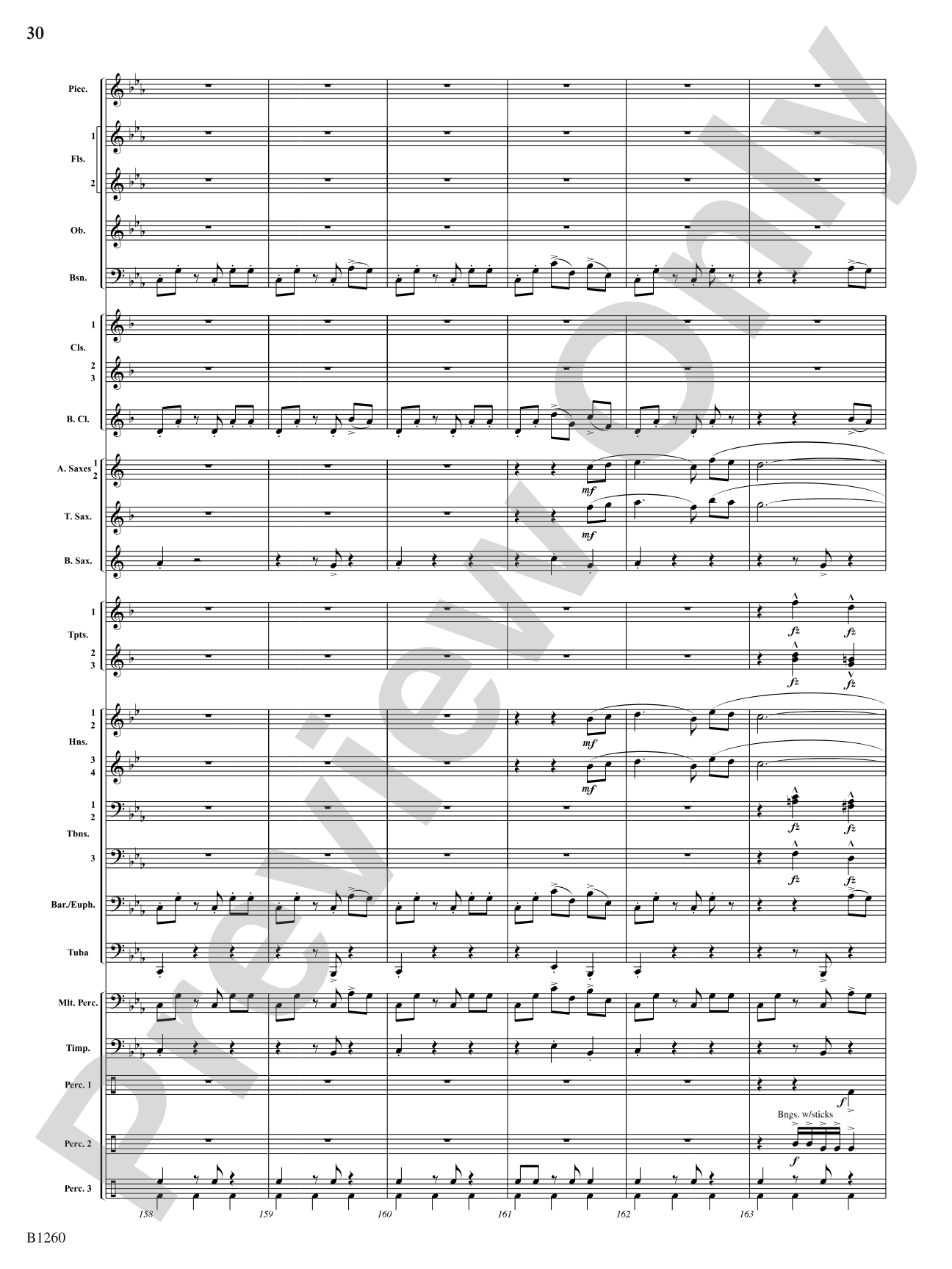 Revolution (Scherzo for Band): Concert Band Conductor Score & Parts