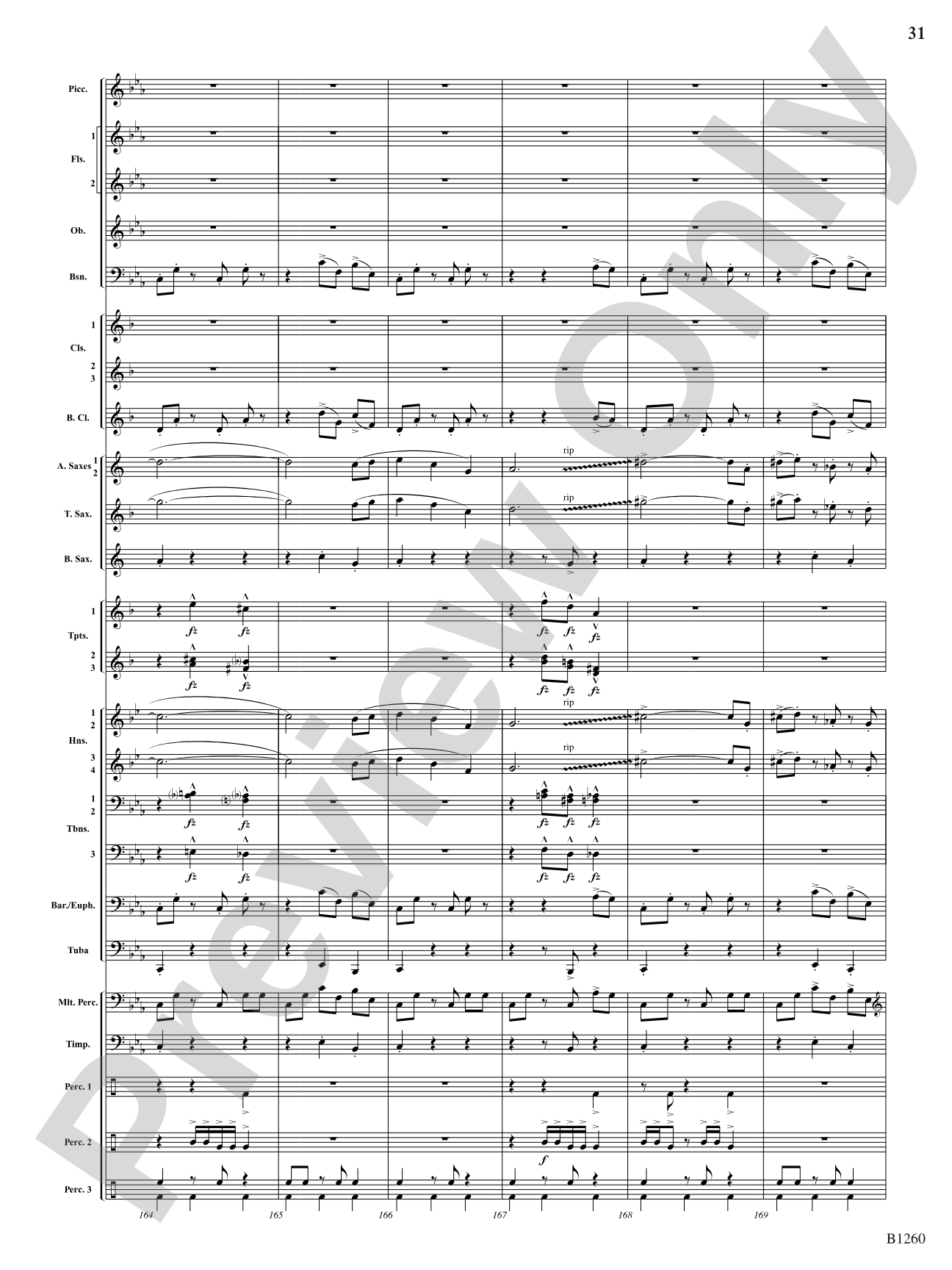 Revolution (Scherzo for Band): Concert Band Conductor Score & Parts