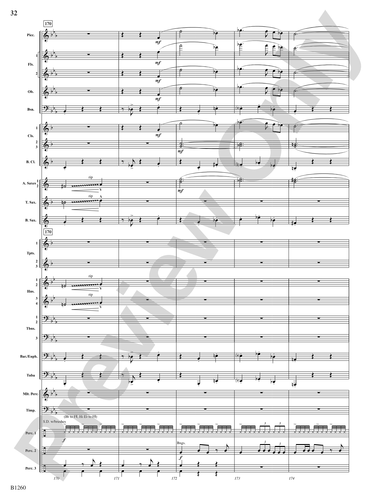 Revolution (Scherzo for Band): Concert Band Conductor Score & Parts