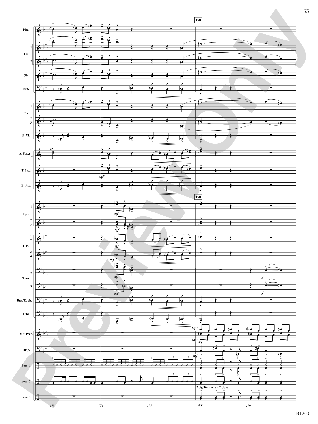 Revolution (Scherzo for Band): Concert Band Conductor Score & Parts