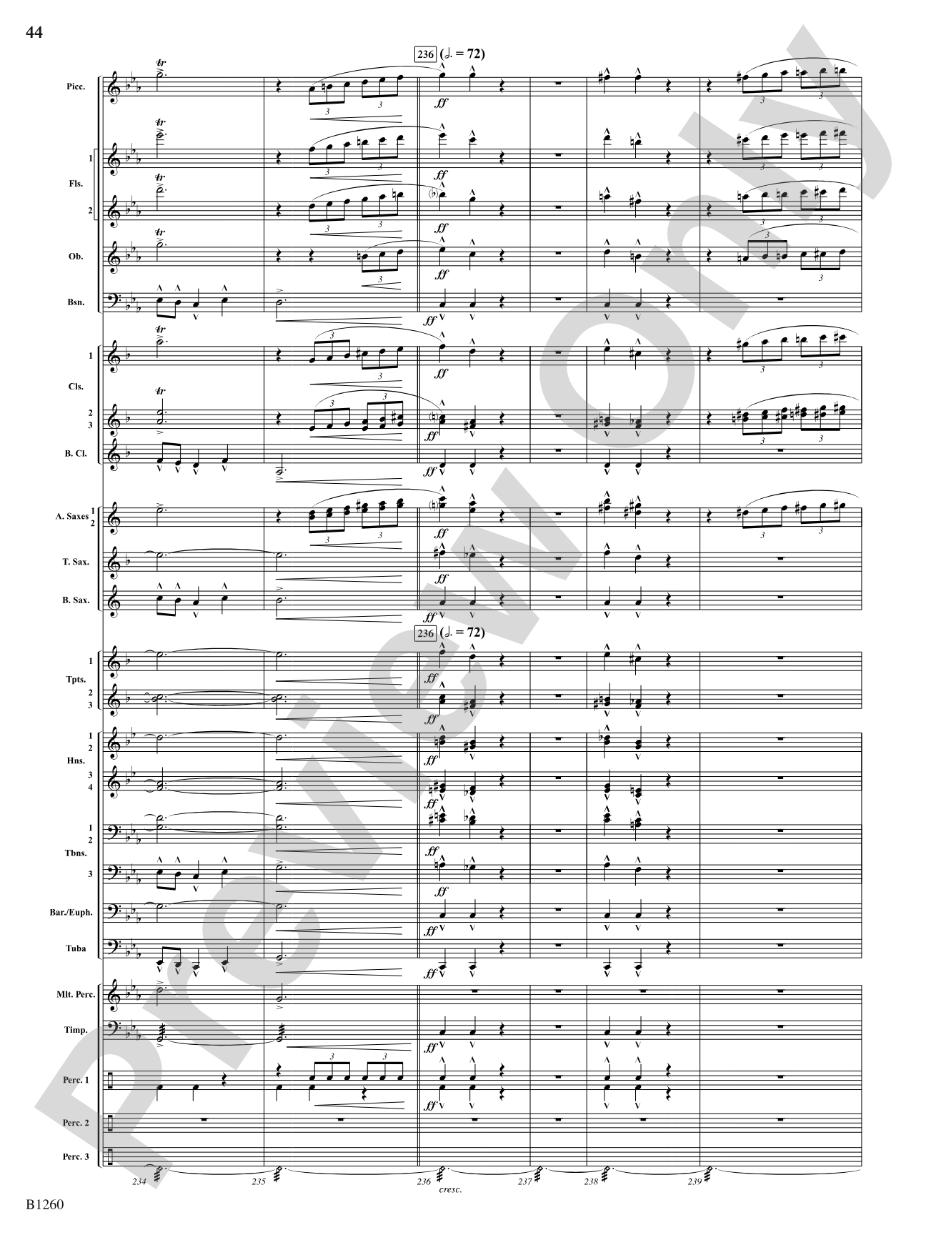 Revolution (Scherzo for Band): Concert Band Conductor Score & Parts