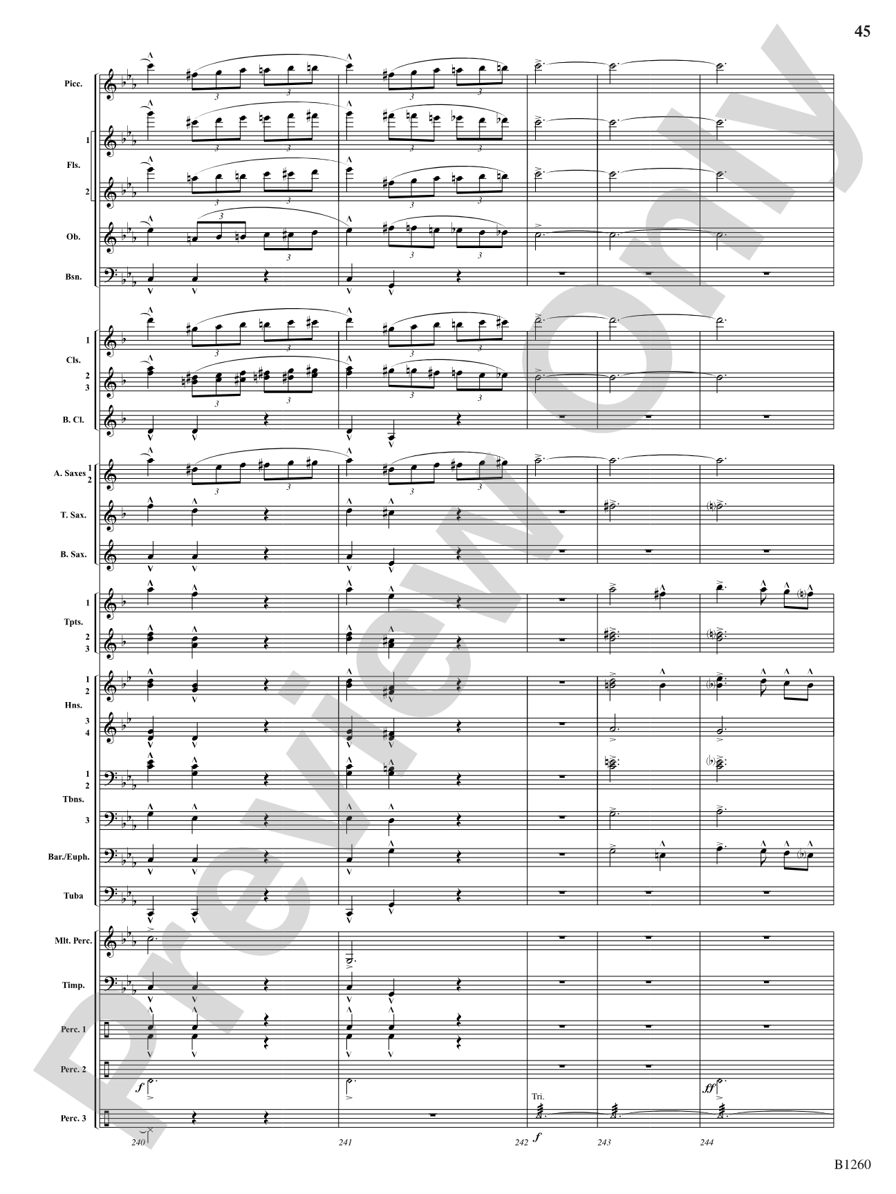 Revolution (Scherzo for Band): Concert Band Conductor Score & Parts