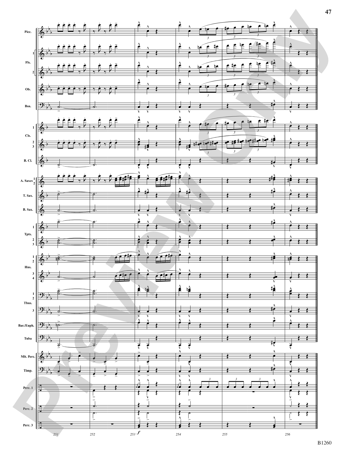 Revolution (Scherzo for Band): Concert Band Conductor Score & Parts