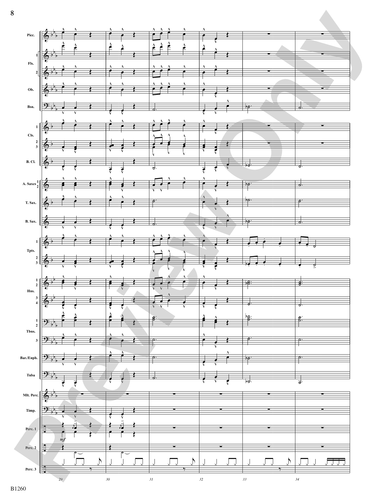 Revolution (Scherzo for Band): Concert Band Conductor Score & Parts