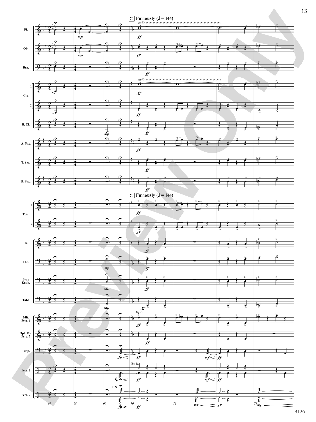 The Lightning Spirit: Score