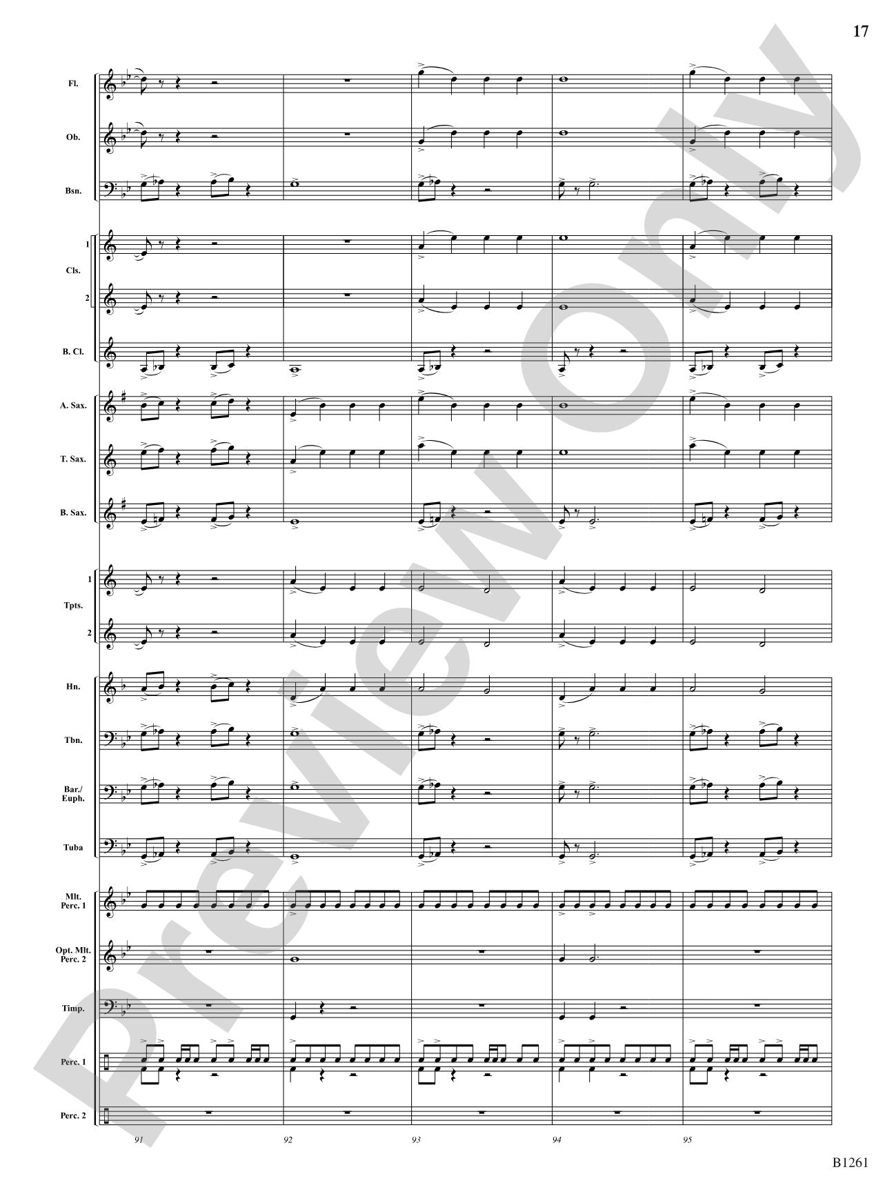 The Lightning Spirit: Score