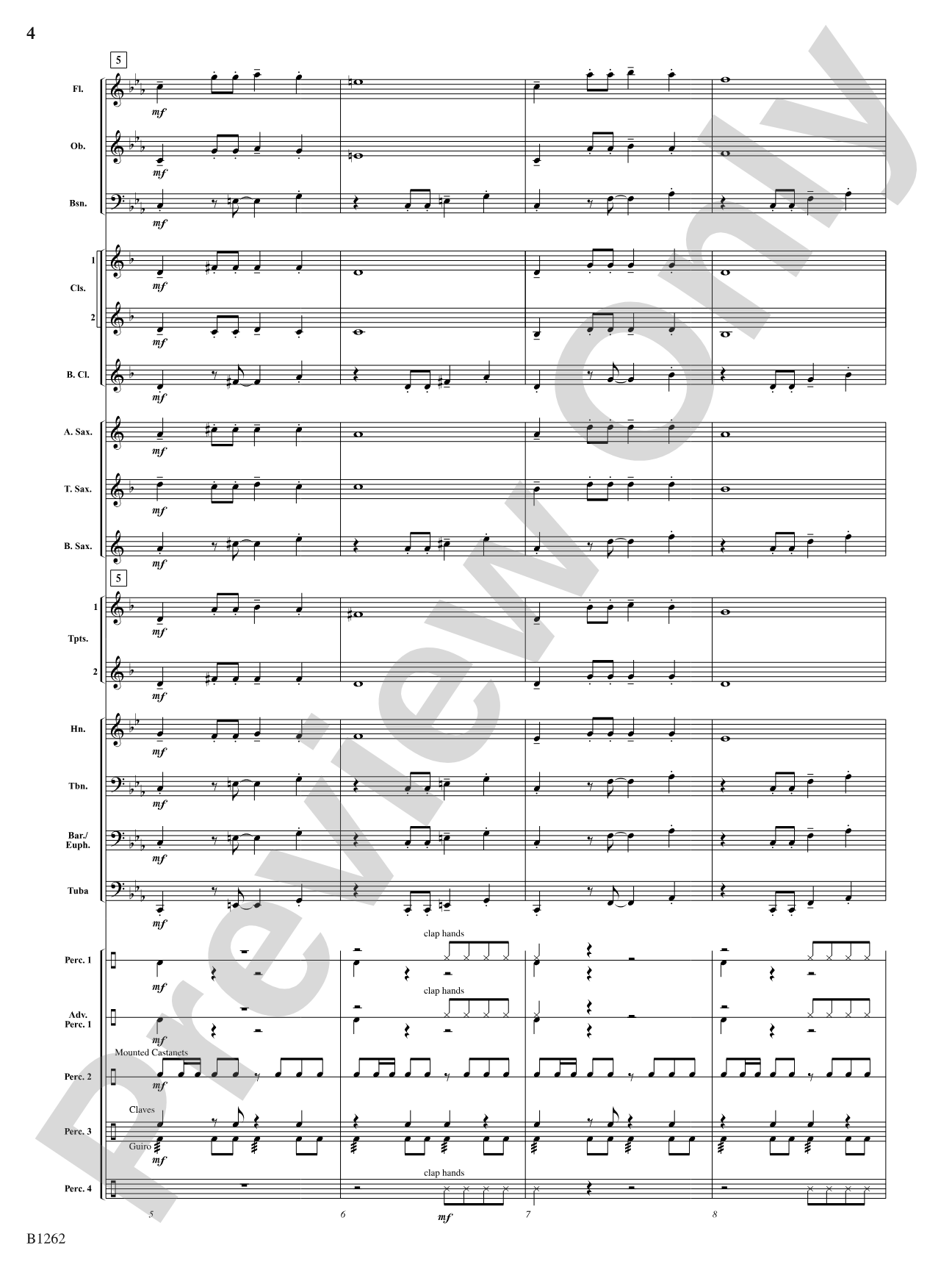 Funtango: Concert Band Conductor Score & Parts