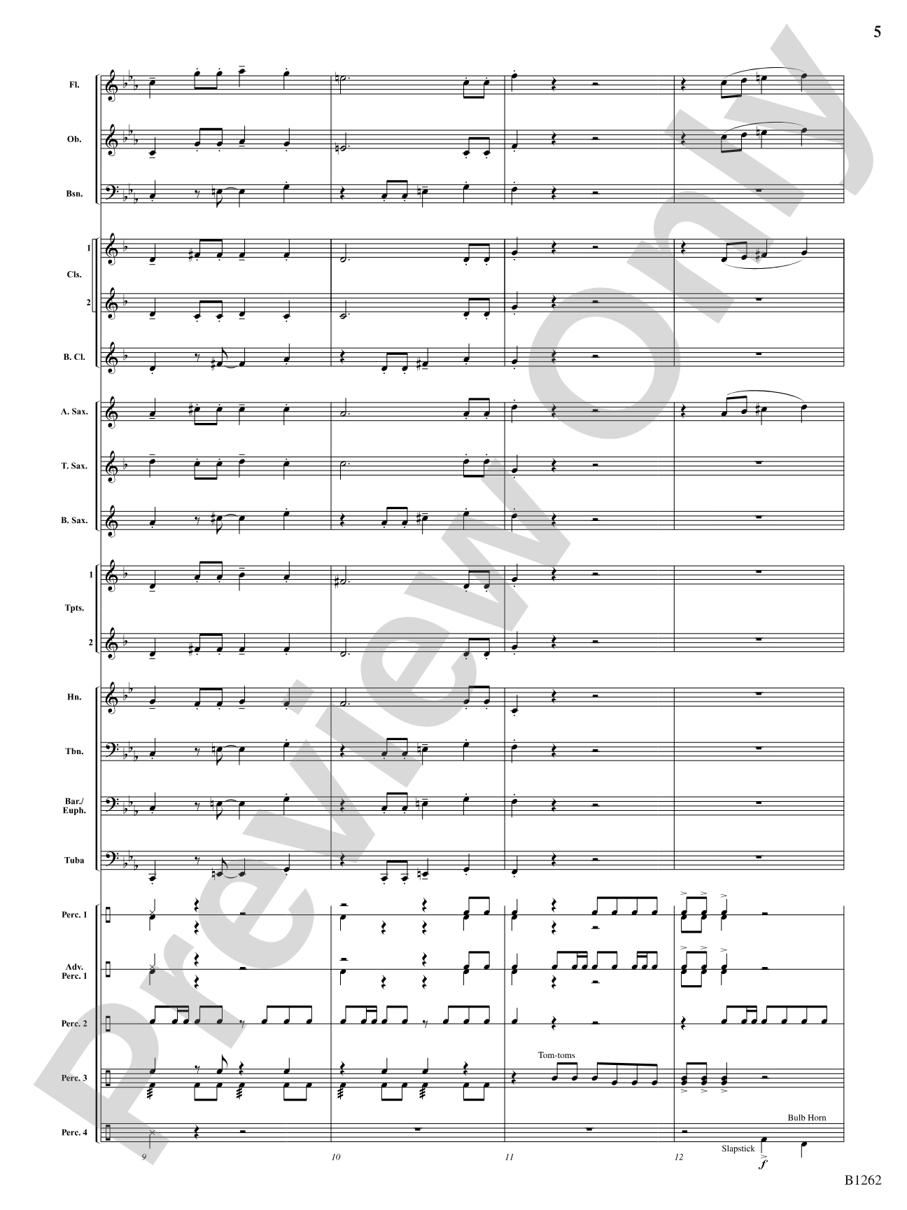 Funtango: Concert Band Conductor Score & Parts