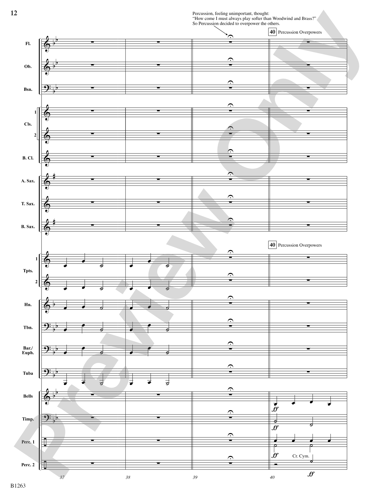 Family Fugue: Concert Band Conductor Score & Parts
