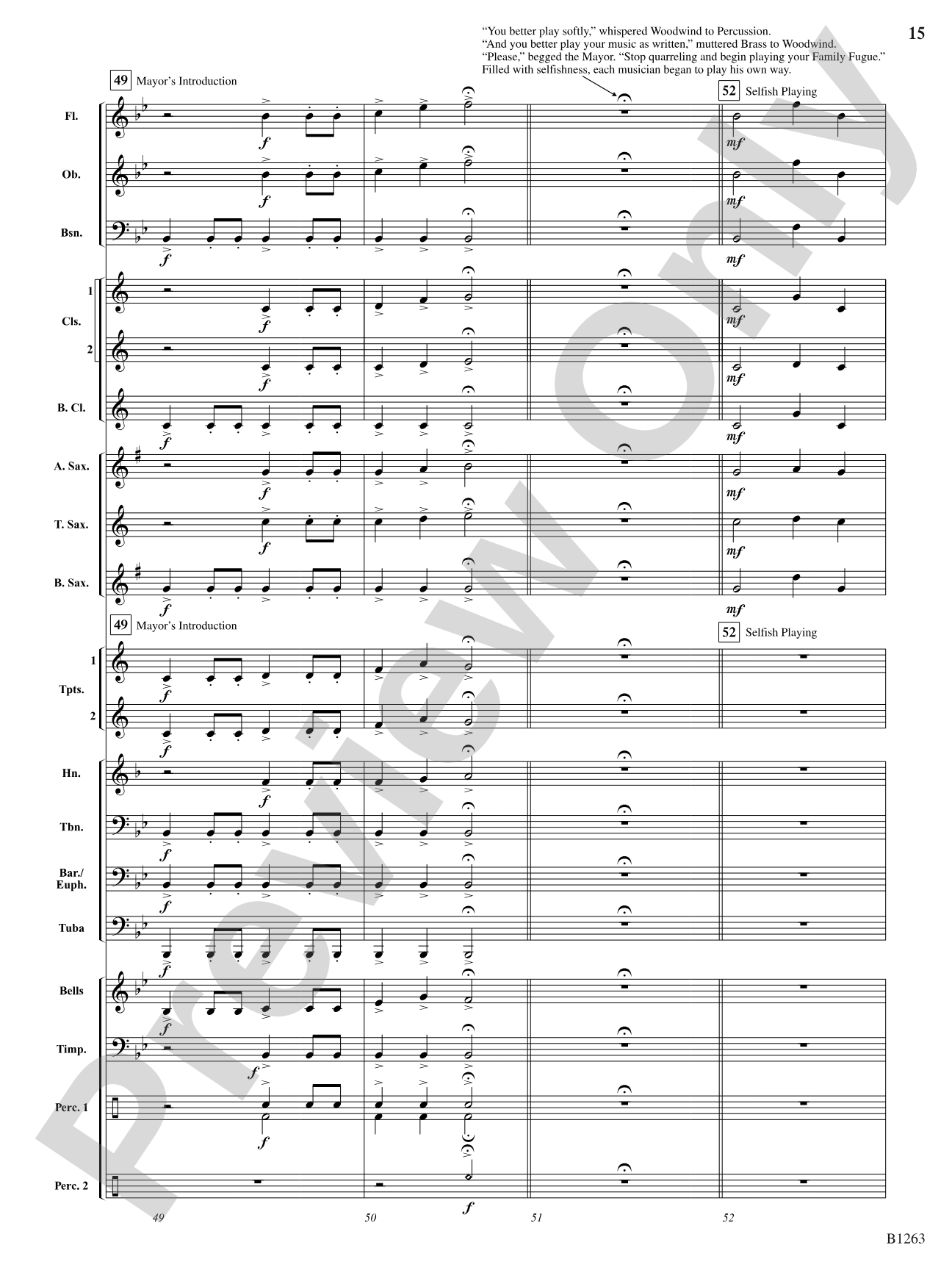 Family Fugue: Concert Band Conductor Score & Parts