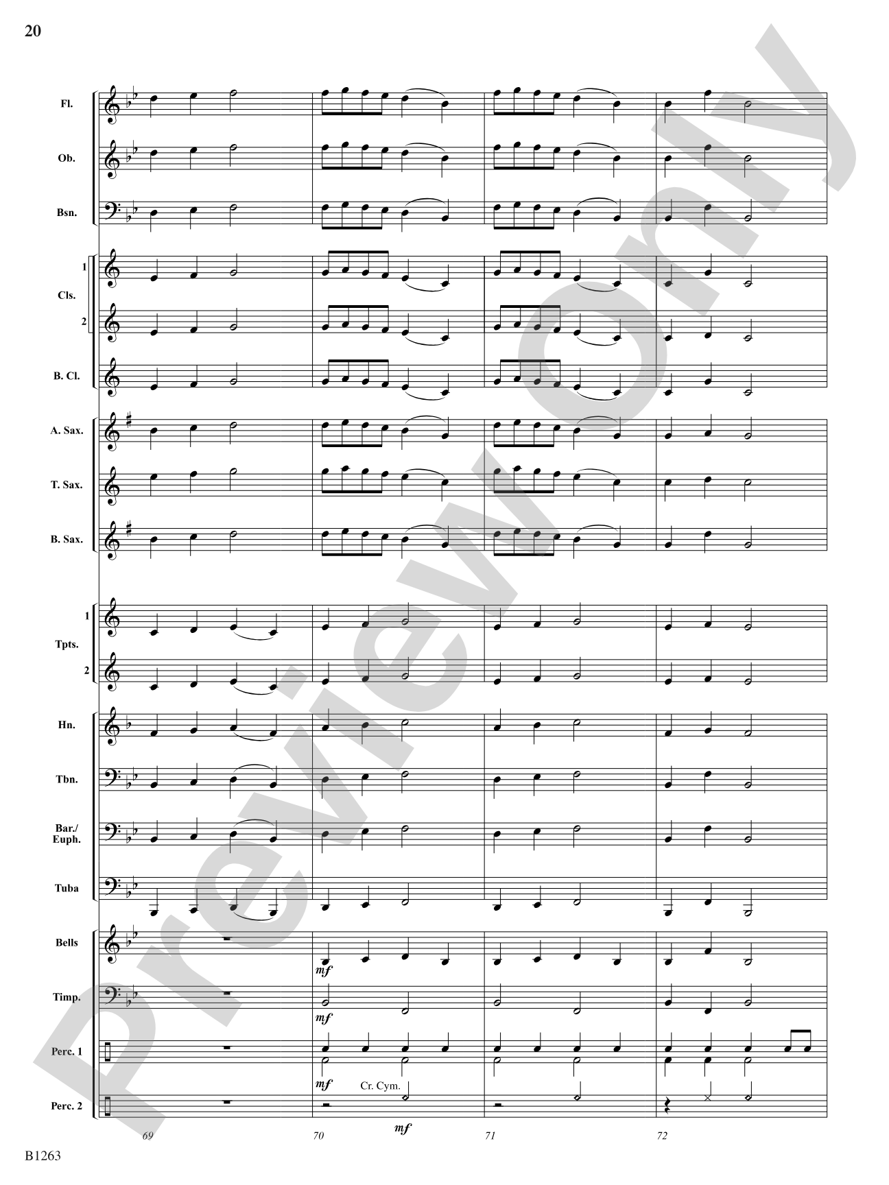 Family Fugue: Concert Band Conductor Score & Parts
