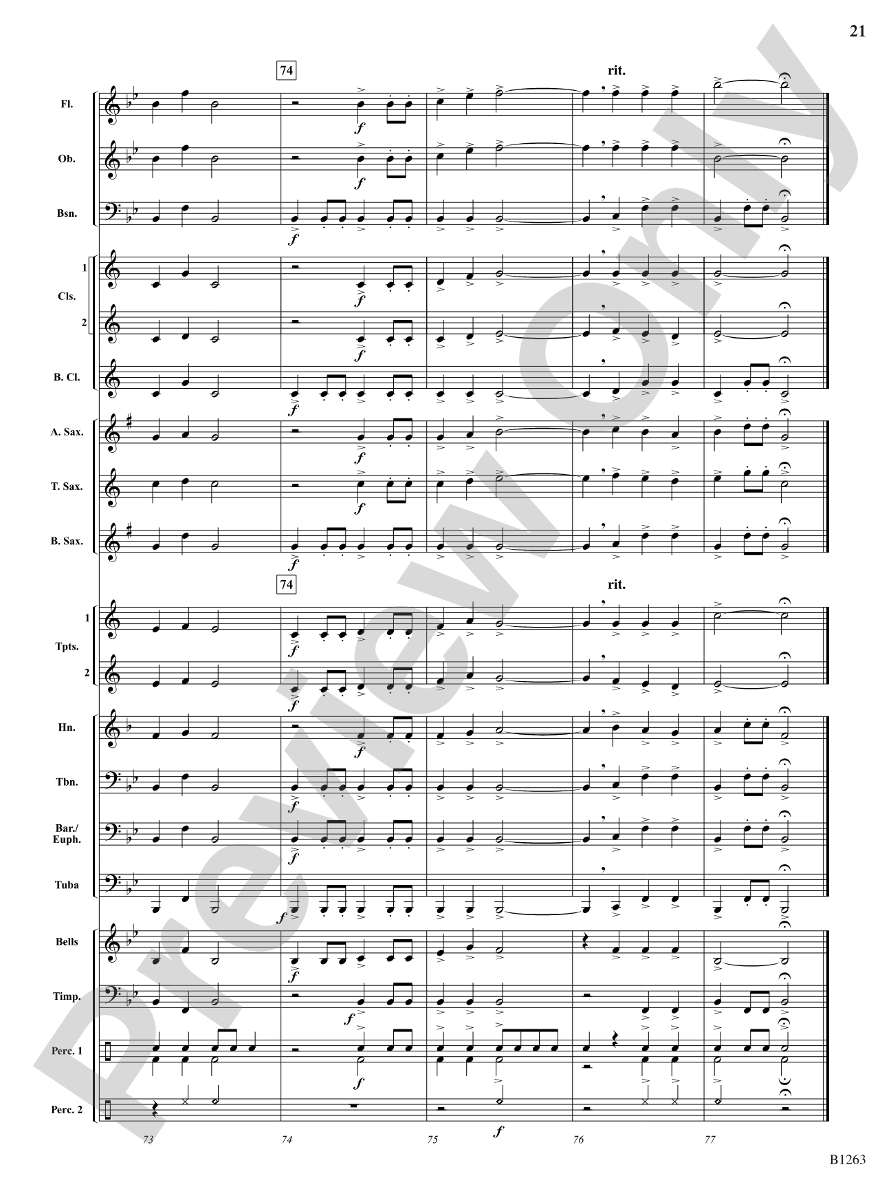 Family Fugue: Concert Band Conductor Score & Parts