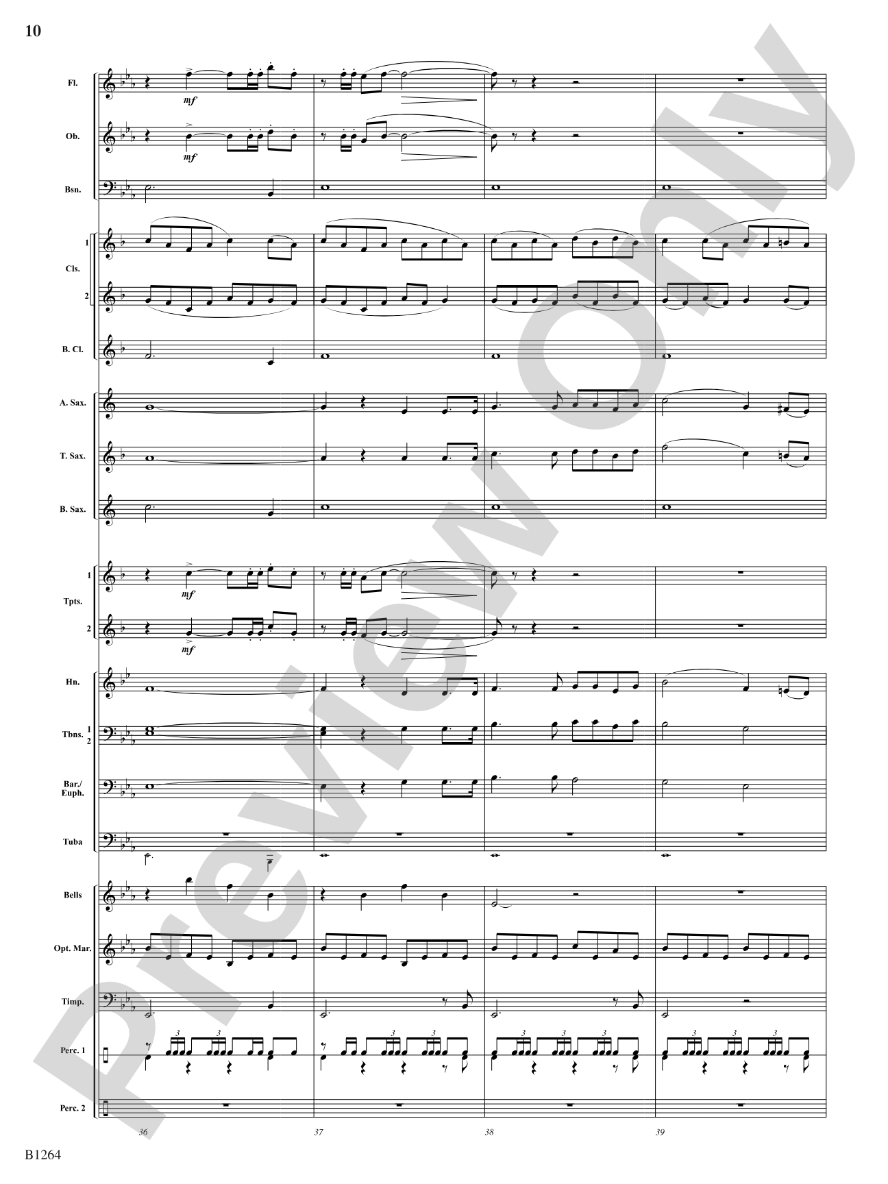 O Holy Night: Concert Band Conductor Score & Parts