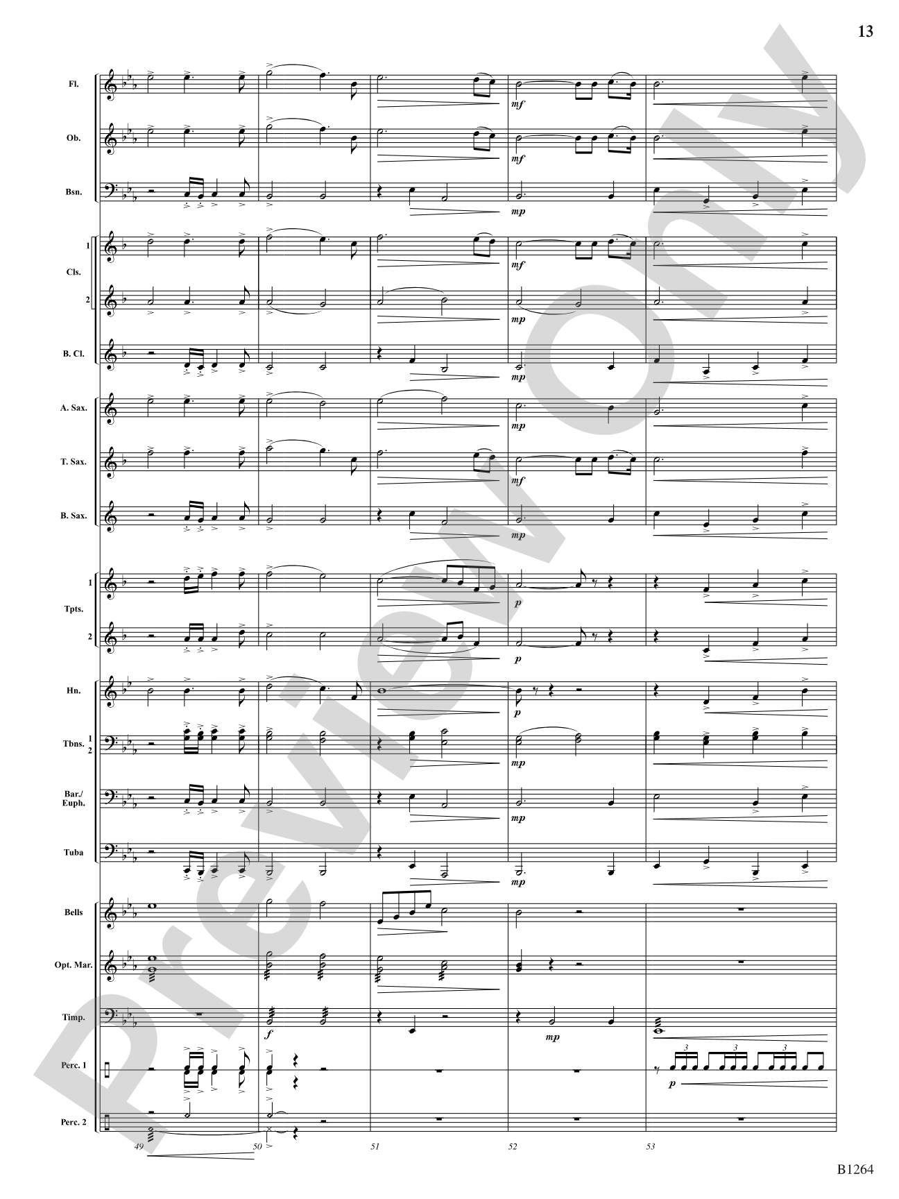 O Holy Night: Concert Band Conductor Score & Parts