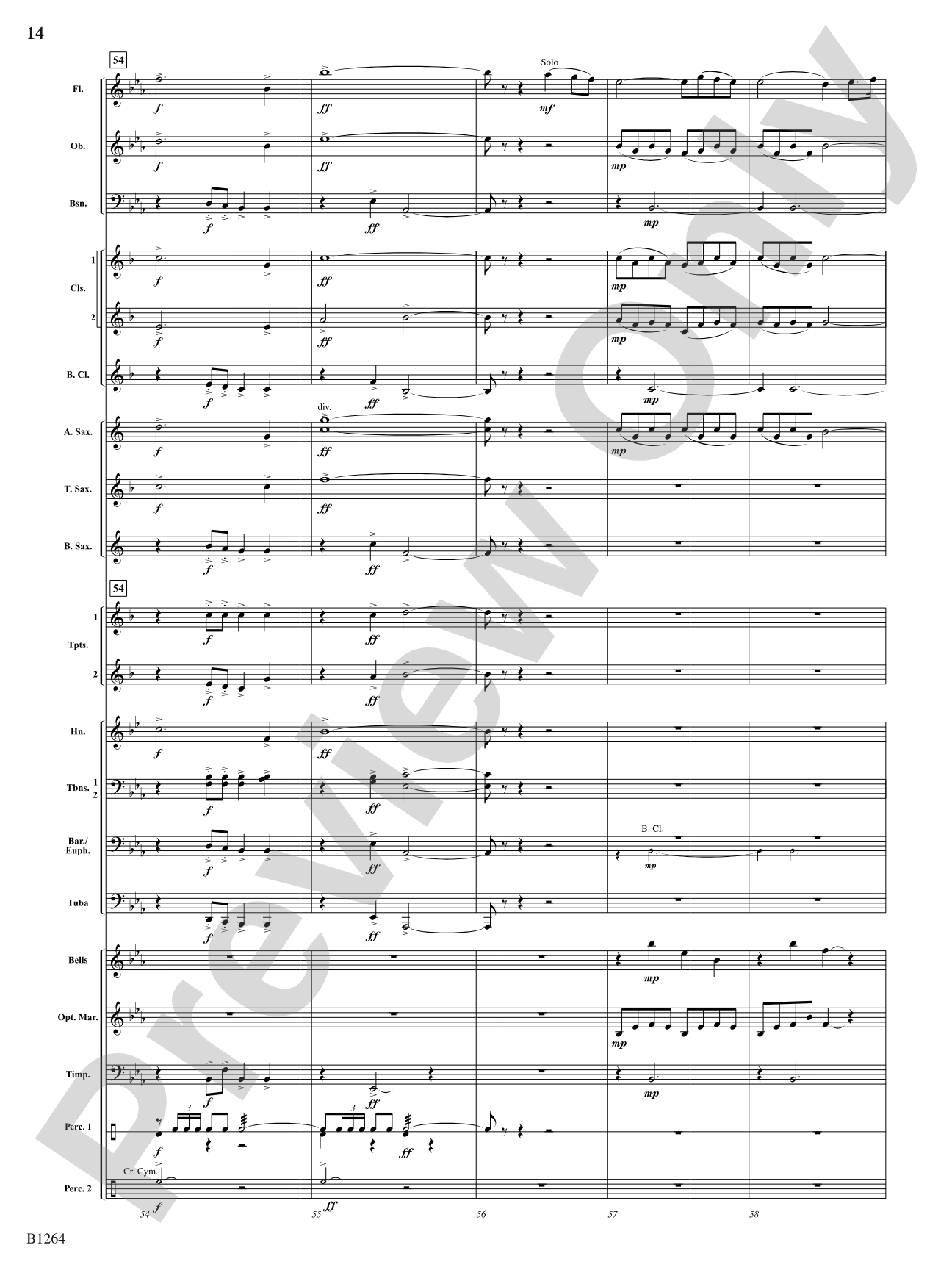 O Holy Night: Concert Band Conductor Score & Parts