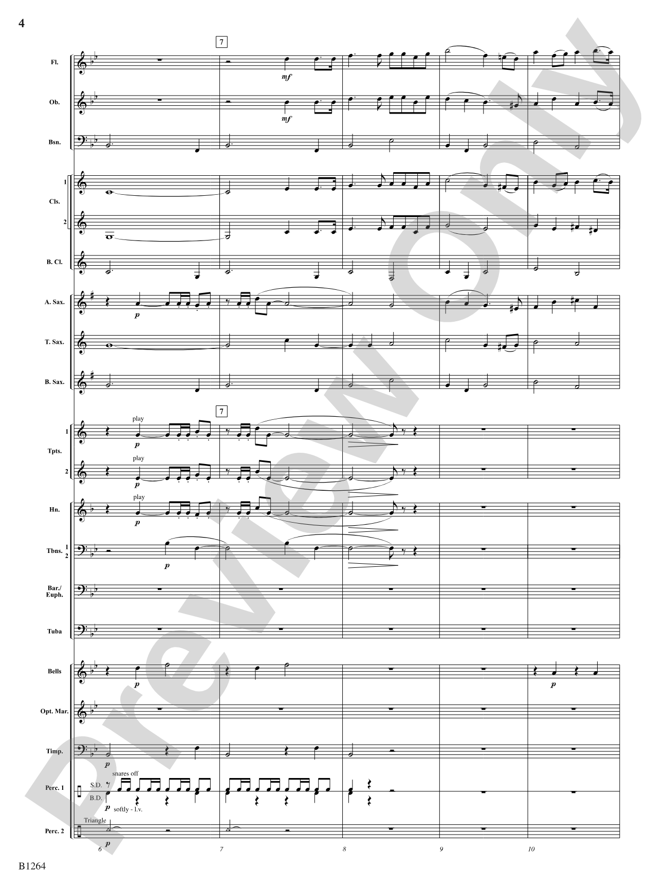O Holy Night: Concert Band Conductor Score & Parts