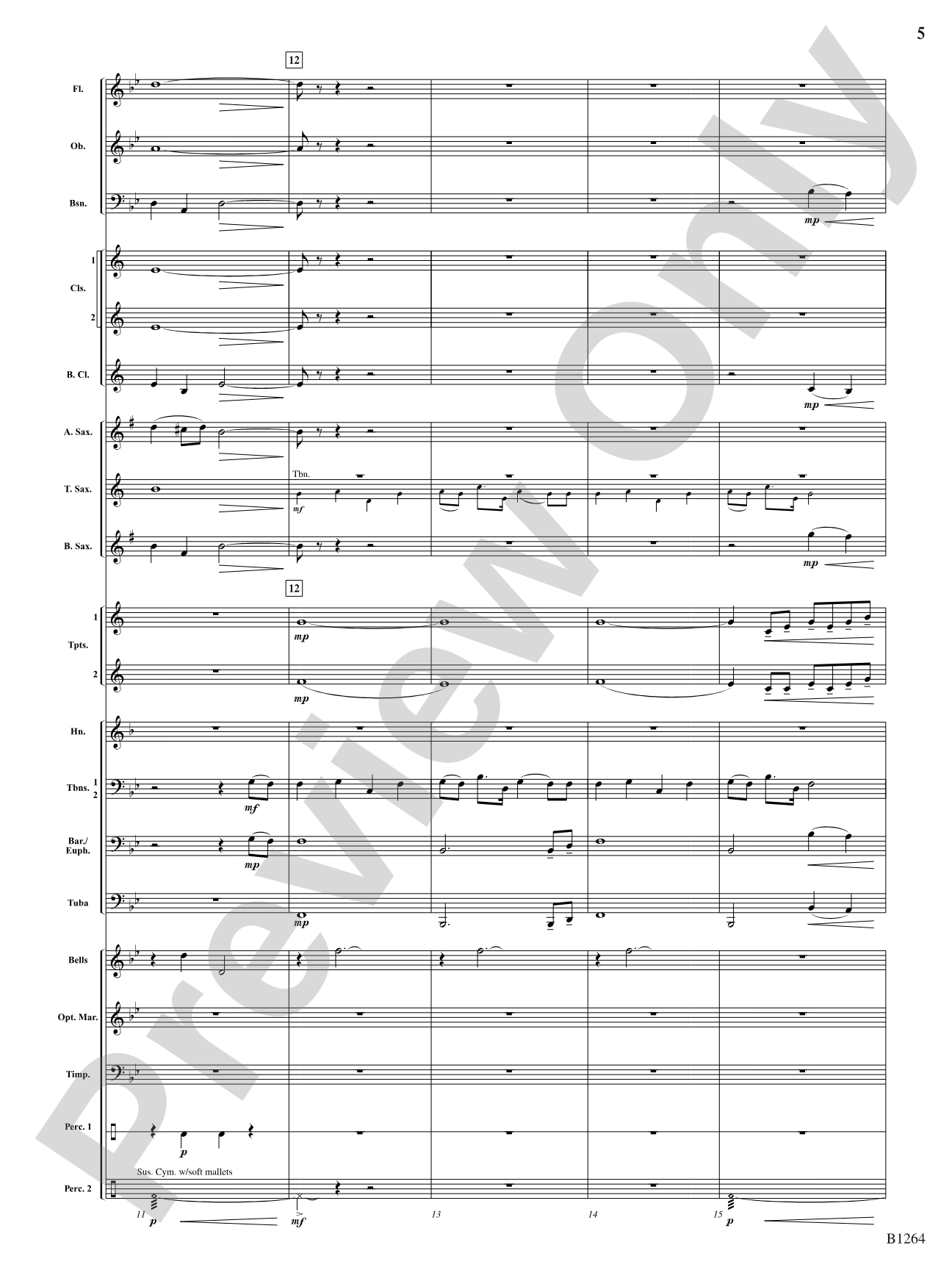 O Holy Night: Concert Band Conductor Score & Parts