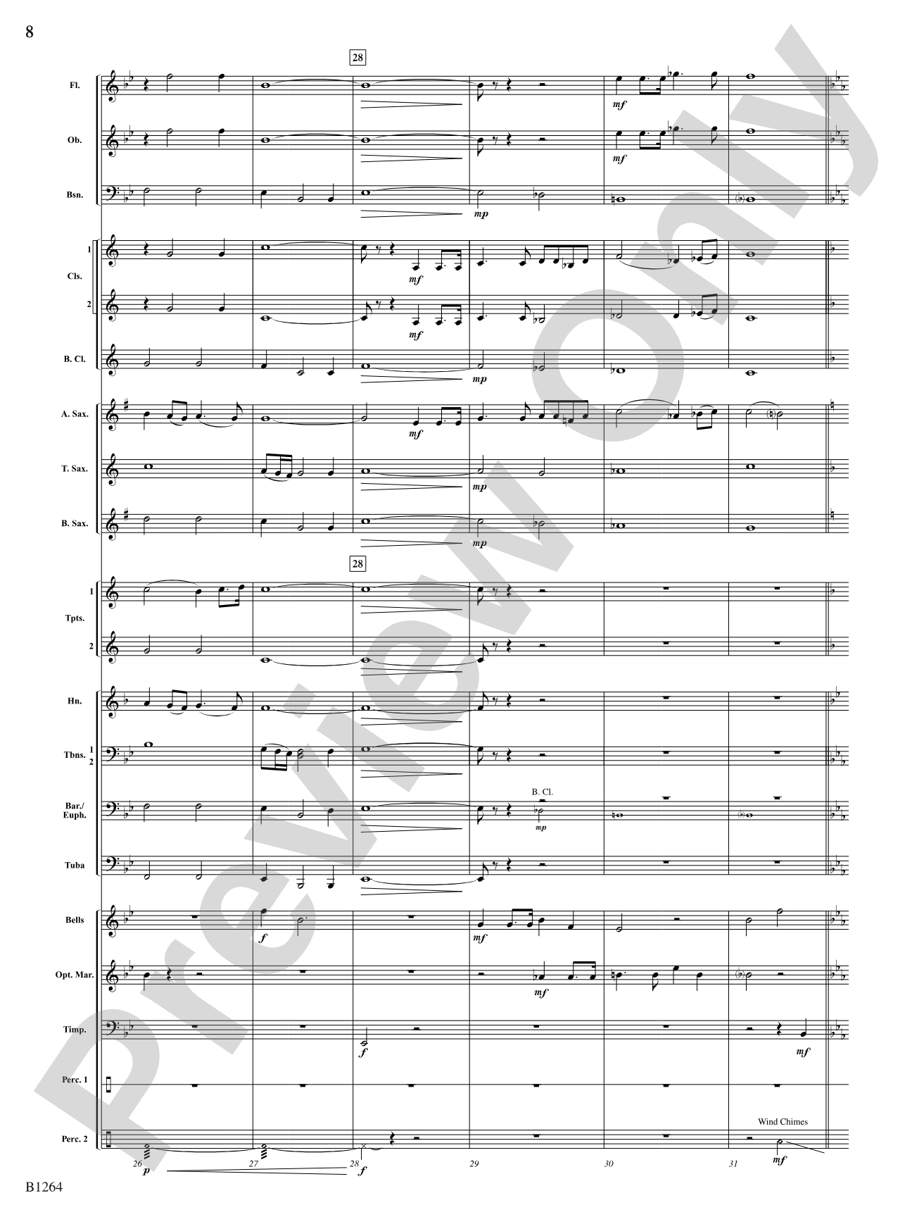 O Holy Night: Concert Band Conductor Score & Parts